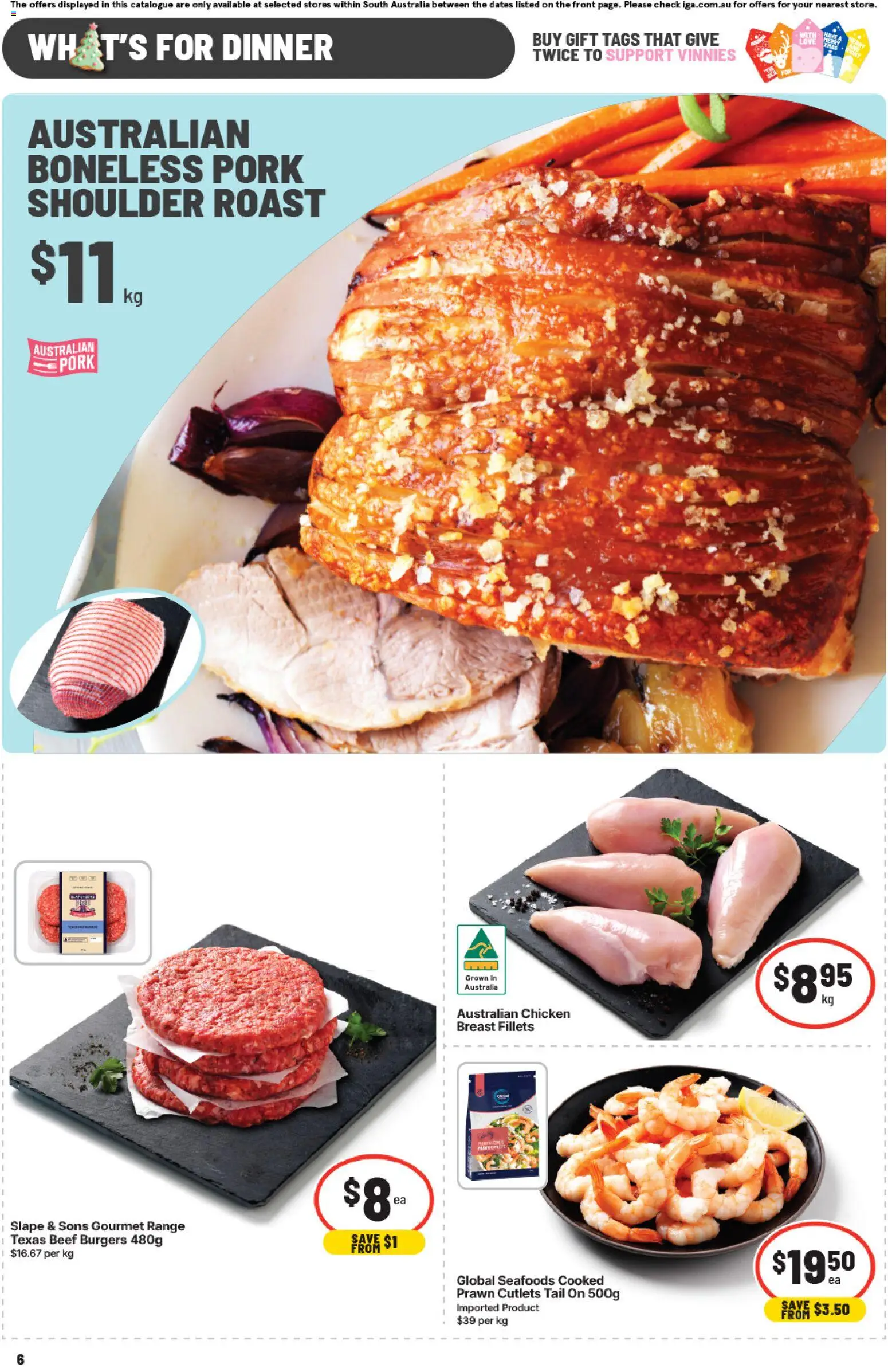IGA catalogue - valid from 12.11.2025 | Page: 6 | Products: Chicken, Pork, Beef