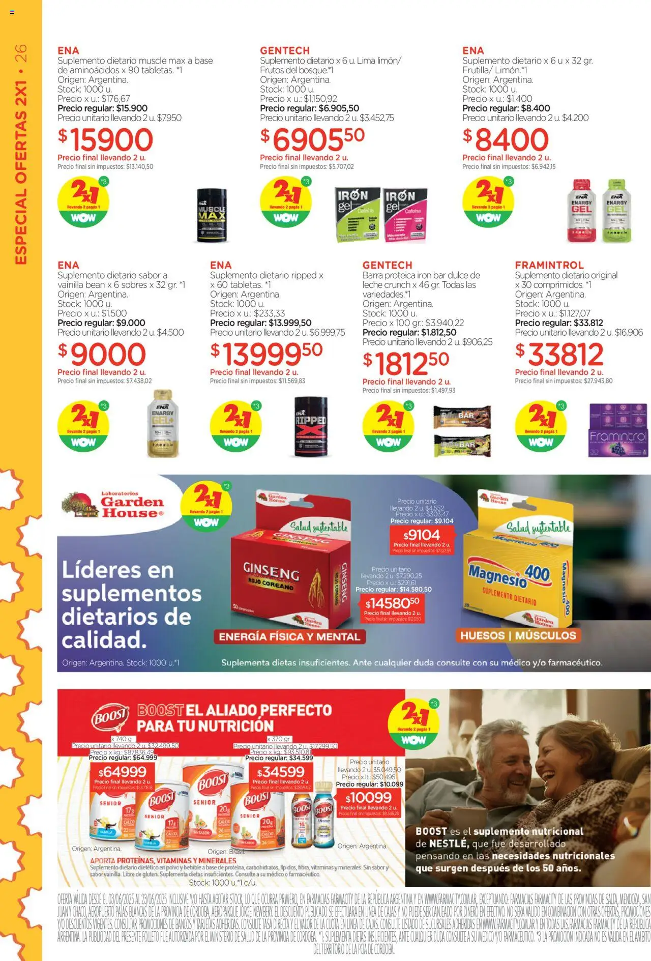 Farmacity catálogo │ válido desde el 03.06.2025 | Página: 26 | Productos: Suplemento dietario, Polvo, Lima, Leche