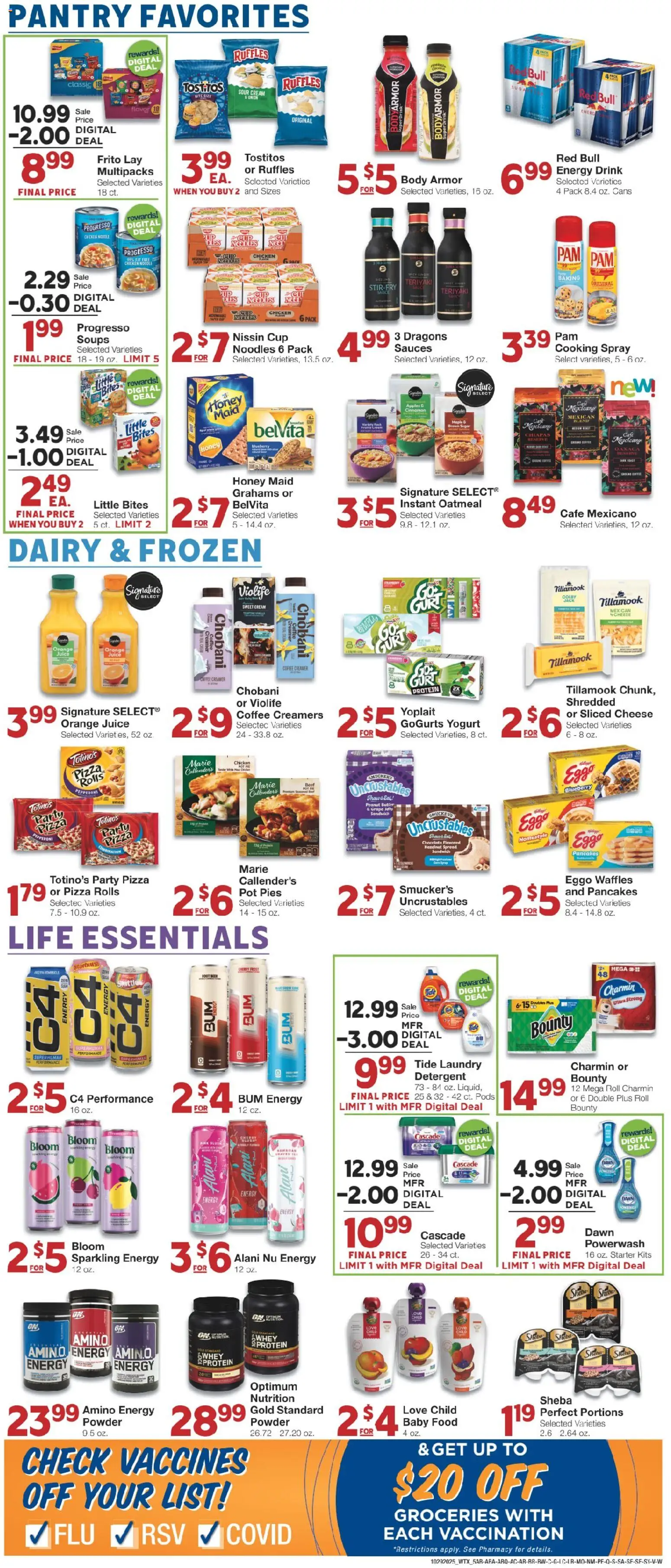 United Supermarkets Weekly Ad - valid from 28.10.2025 | Page: 5 | Products: Yogurt, Apples, Baby food, Starter