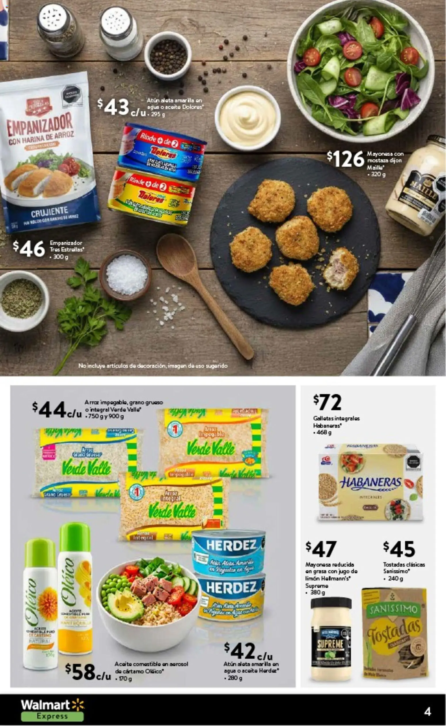 Nuevas ofertas de Walmart Express válidas en toda la República Mexicana desde el 12.02.2026. ¡Encuentra las mejores ofertas en Walmart Express folleto La frescura de temporada a precios bajos! | Página: 4 | Productos: Mostaza, Aceite, Jugo, Arroz