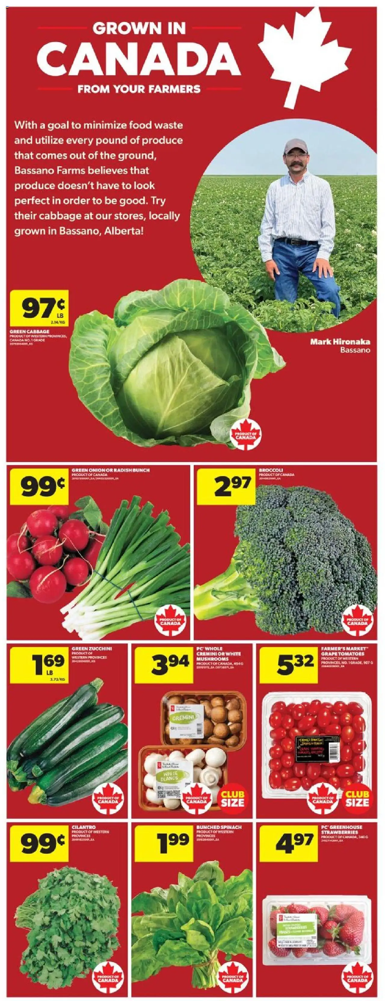 Real Canadian Superstore flyer valid from 31.07.2025 | Page: 11 | Products: Strawberries, PC, Tomatoes
