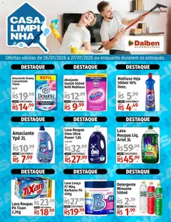 Supermercado Dalben - Ofertas Casa Limpinha - Pré-Visualização do folheto da loja Supermercado Dalben, válido de 26.01.2026