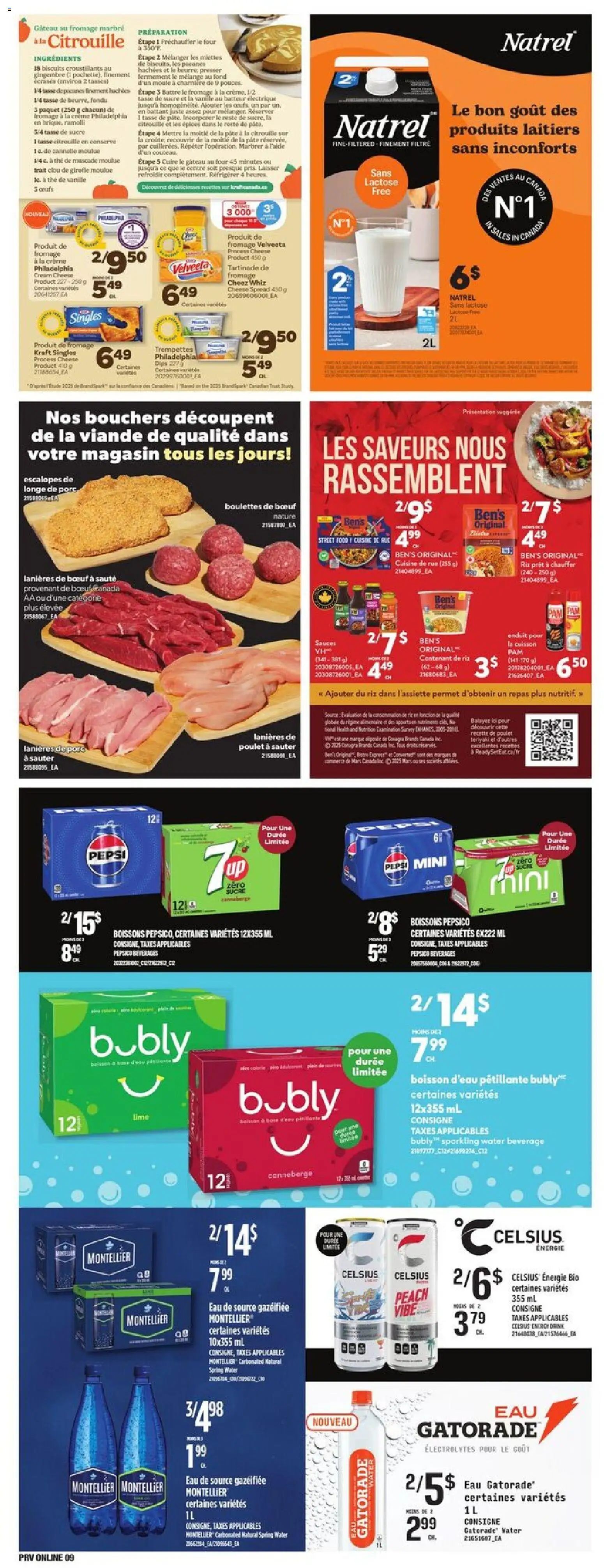 Provigo flyer valid from 30.10.2025 | Page: 12 | Products: Cream, Cheese