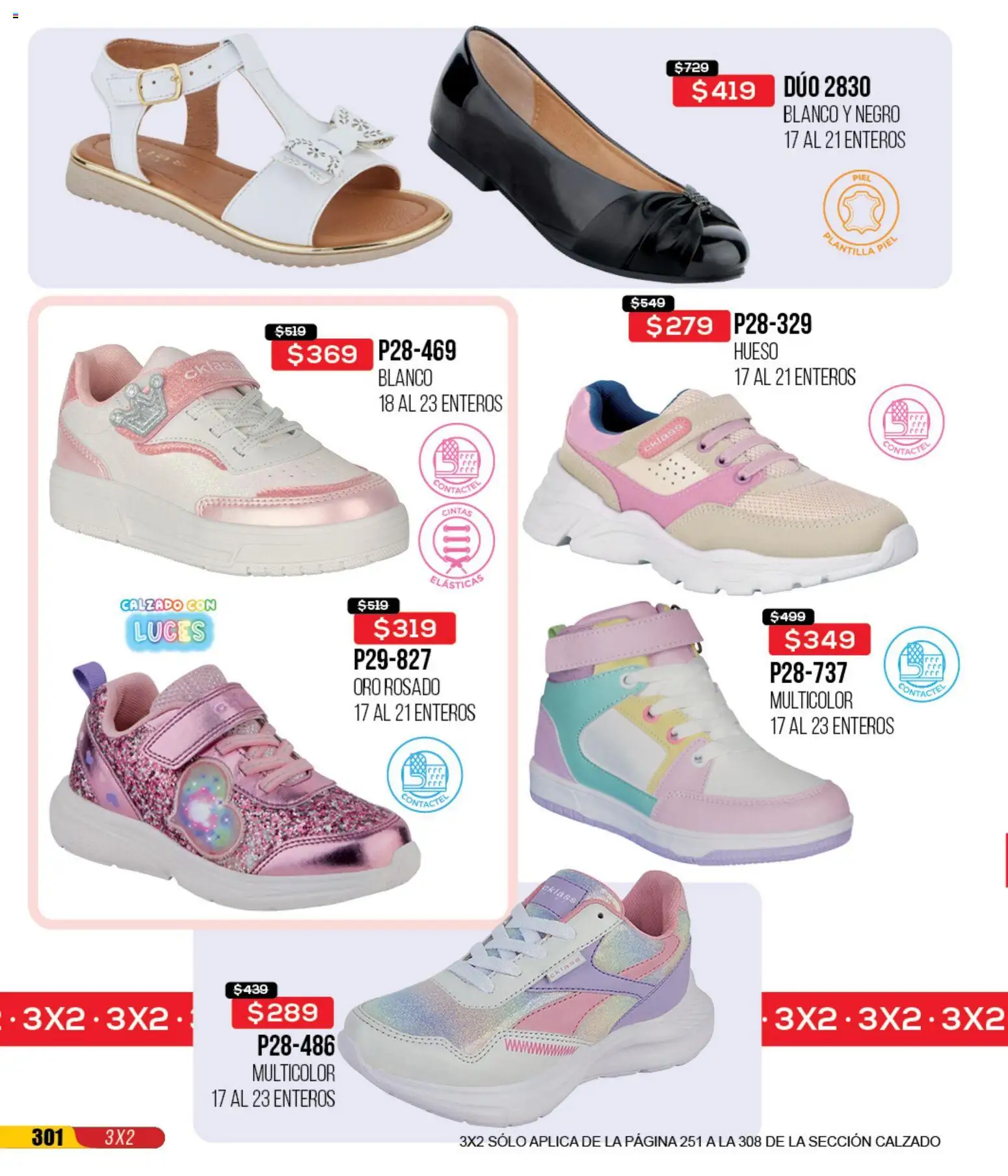 Nuevas ofertas de Cklass válidas en toda la República Mexicana desde el 12.01.2026. ¡Encuentra las mejores ofertas en Cklass catálogo Mega Ofertas Calzado! | Página: 302 | Productos: Cinta