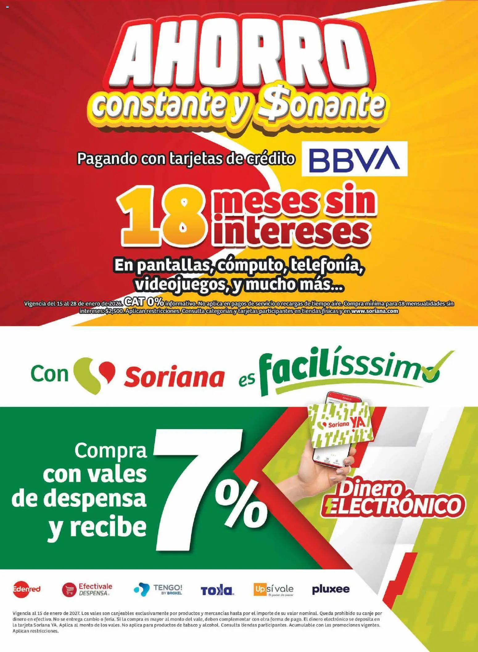 Nuevas ofertas de Soriana válidas en toda la República Mexicana desde el 15.01.2026. ¡Encuentra las mejores ofertas en Soriana - Pesito Valedor Mercado: Nay, Sin, Son! | Página: 20 | Productos: Té