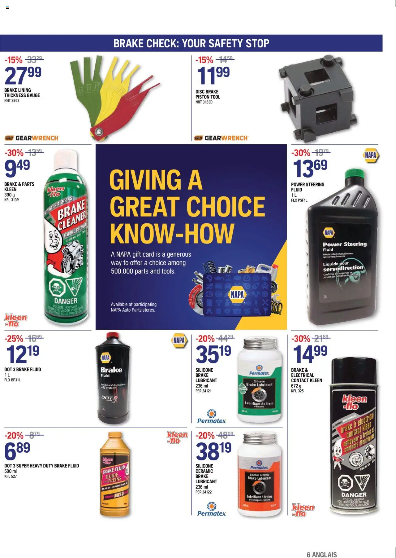 NAPA Auto Parts flyer valid from 01.10.2025 | Page: 6