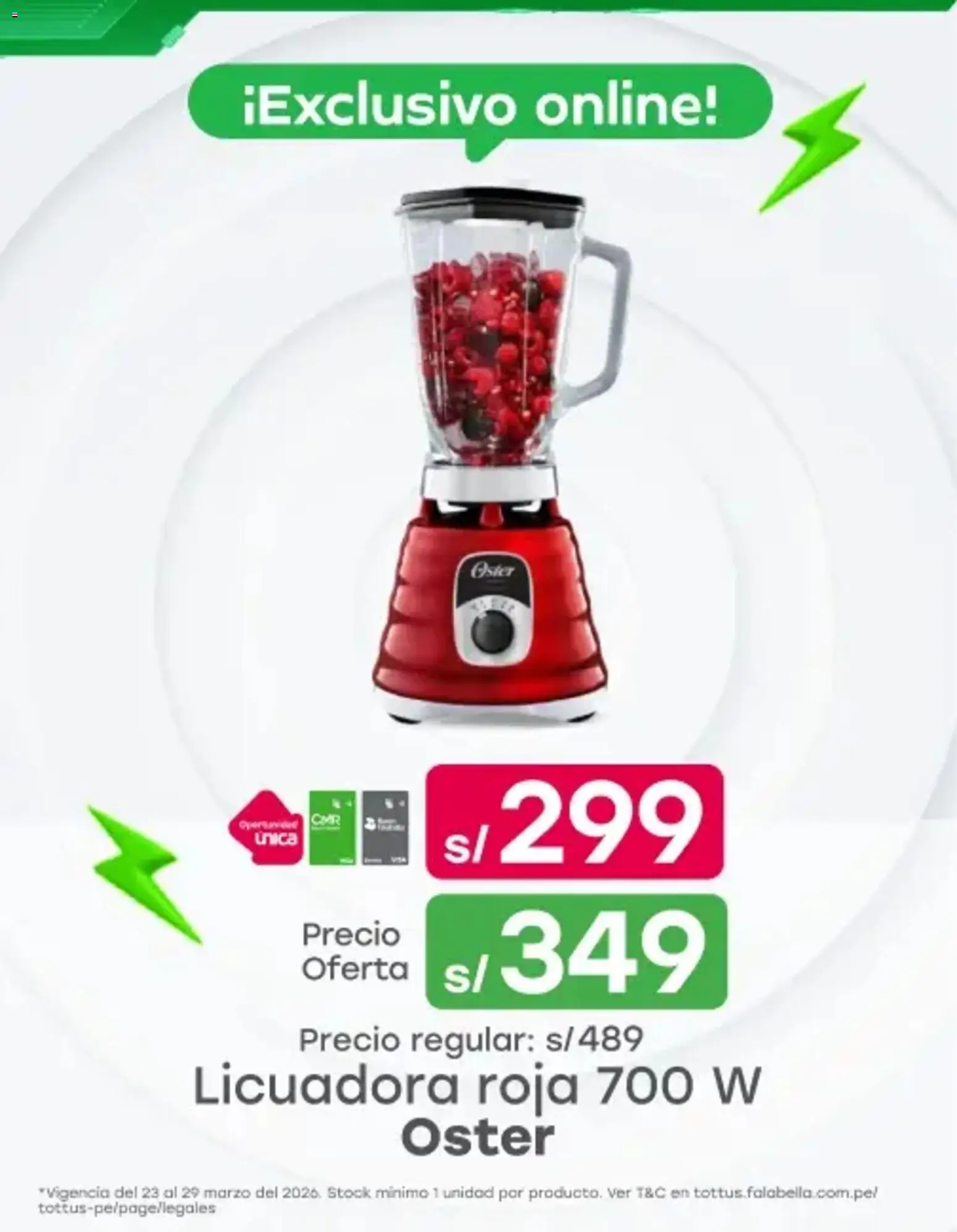 Catálogo Tottus válido desde 23.03.2026 | Página: 2 | Productos: Licuadora