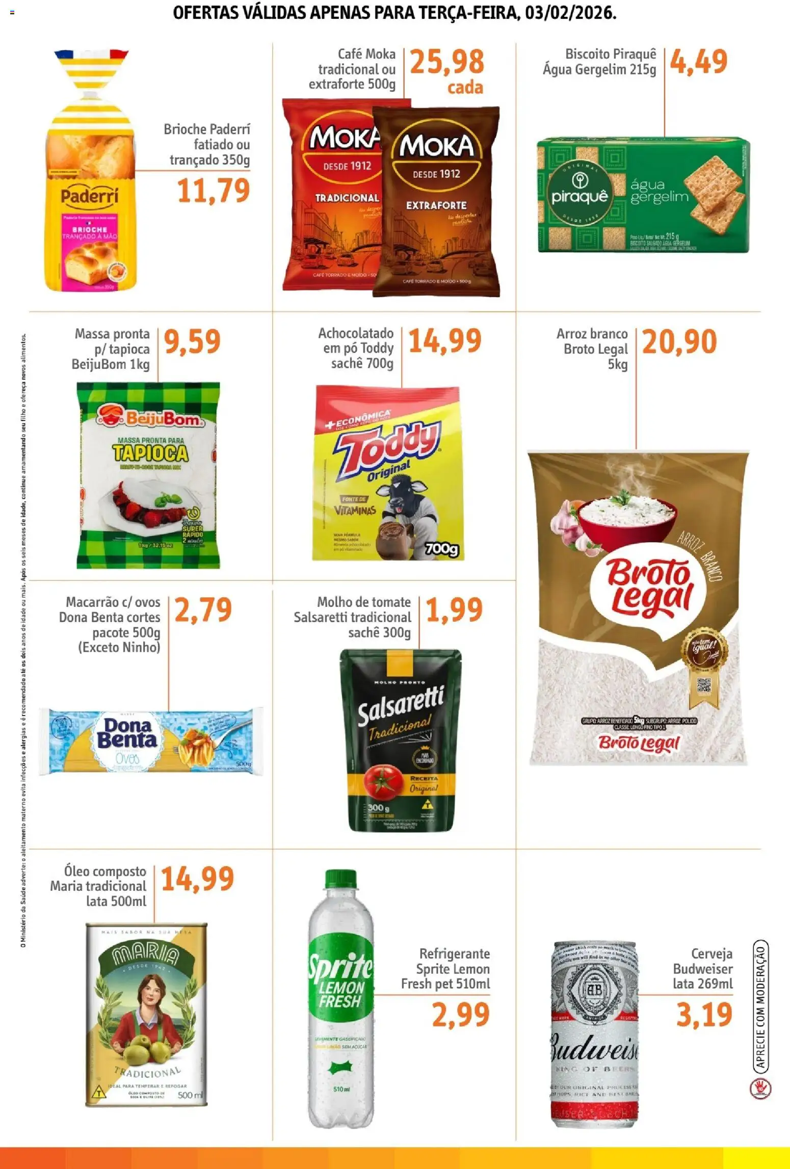 Sonda Folheto - válido de 03.02.2026 | Página: 3 | Produtos: Biscoito, Achocolatado, Café, Refrigerante