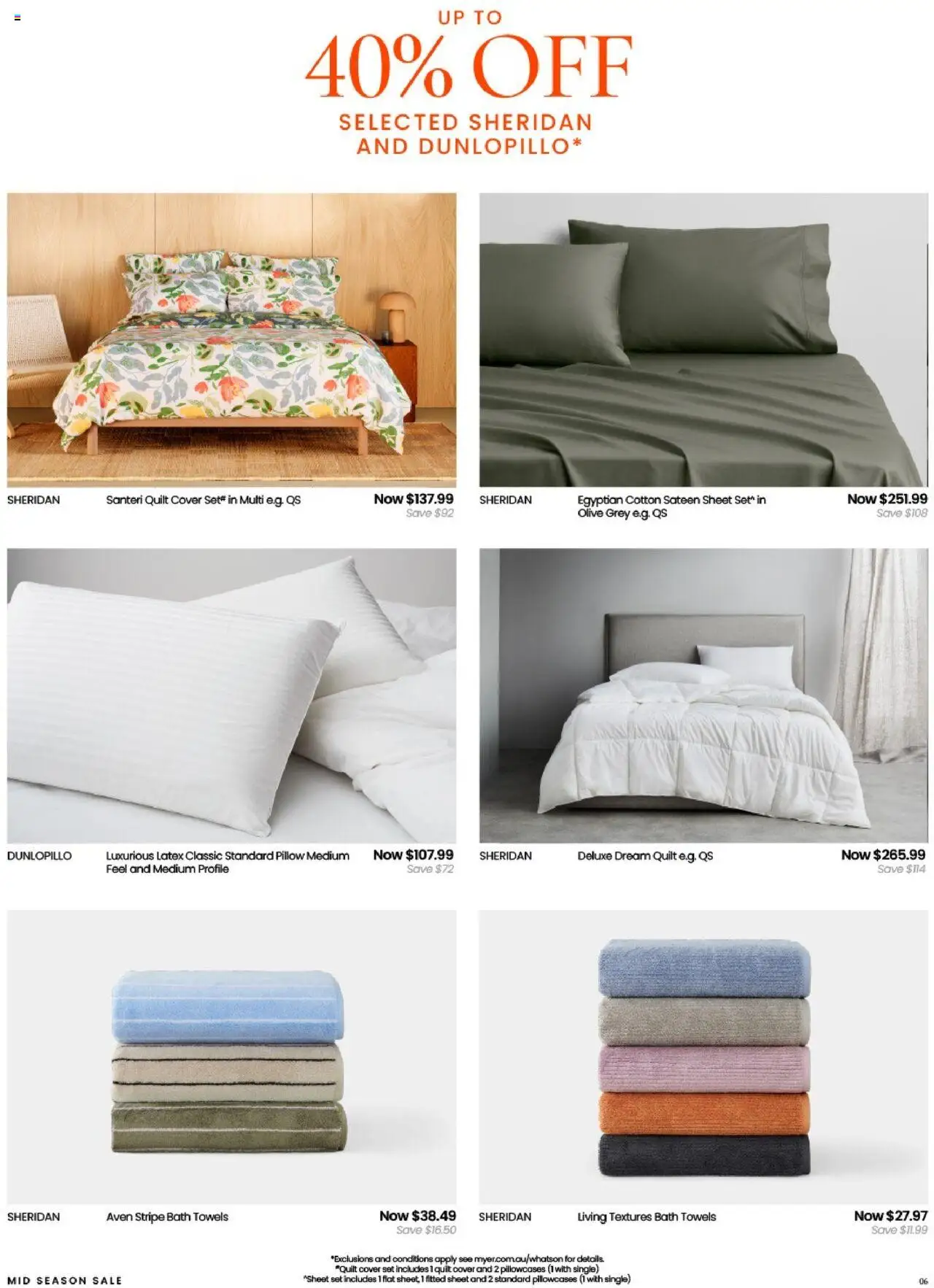 Myer catalogue - valid from 10.09.2025 | Page: 6 | Products: Bath, Towels, Pillow