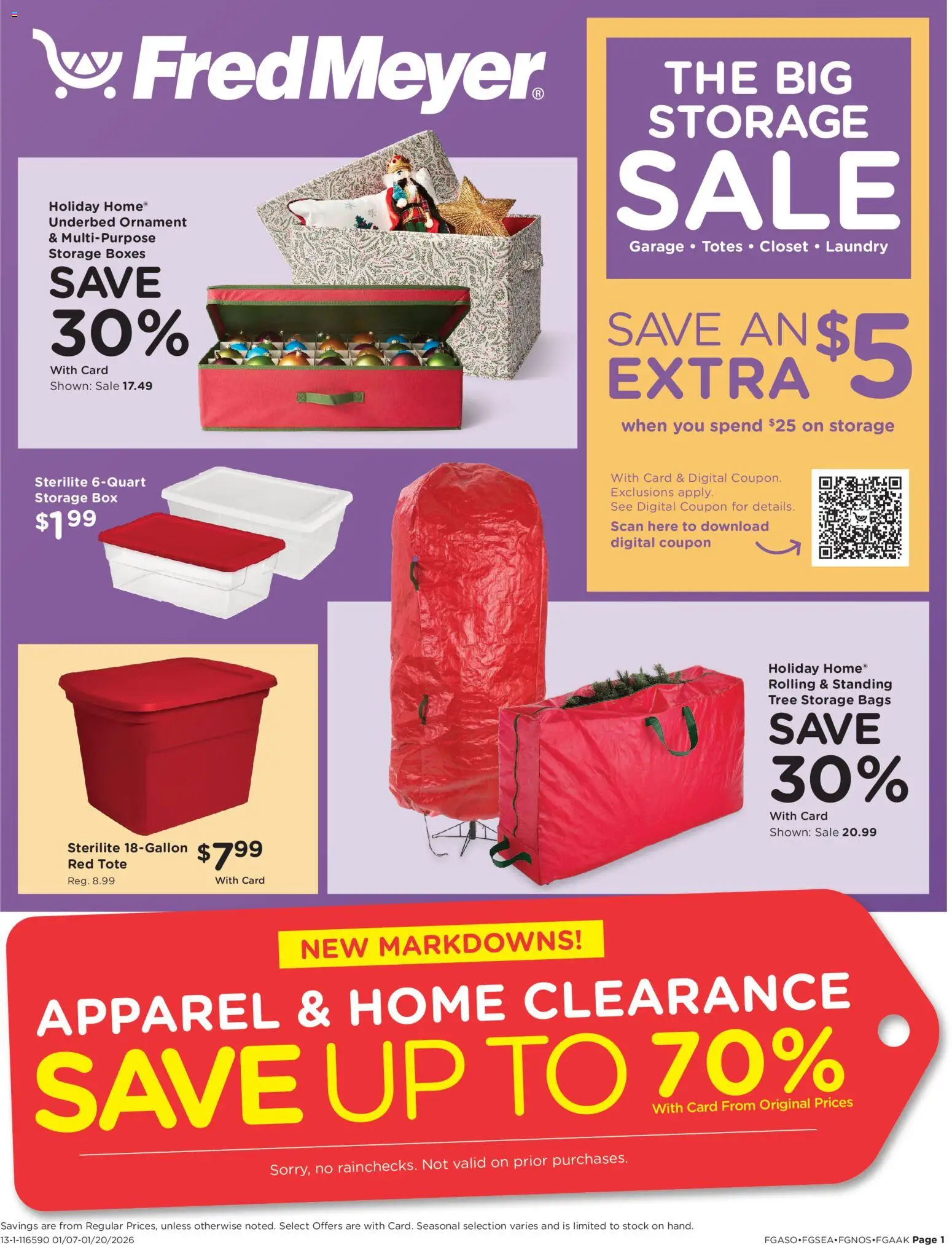 Fred Meyer Home & Apparel - valid from 07.01.2026 | Page: 1 | Products: Box