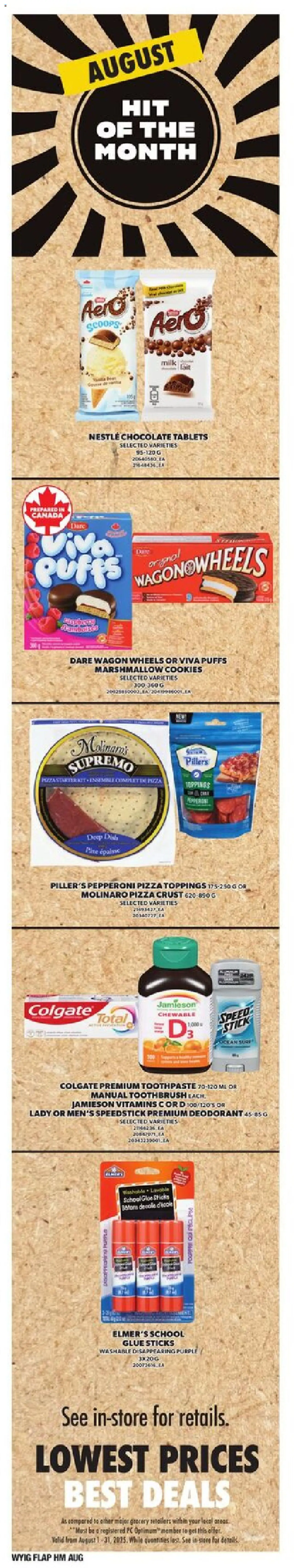 Independent Grocer flyer valid from 14.08.2025 | Page: 7 | Products: PC, Deodorant, Toothpaste, Milk