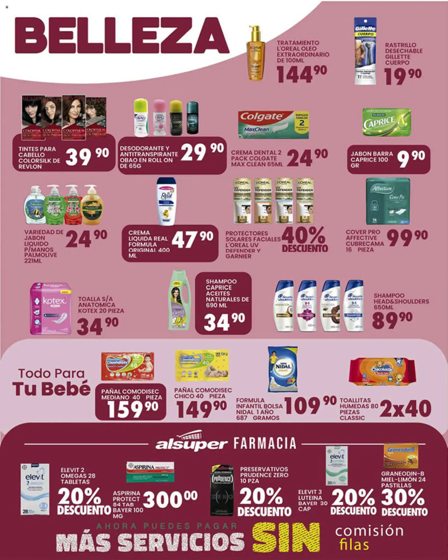 Nuevas ofertas de Alsuper válidas en toda la República Mexicana desde el 03.04.2026. ¡Encuentra las mejores ofertas en Alsuper folleto! | Página: 4 | Productos: Jabón líquido, Bolsa, Toallitas húmedas, Jabón