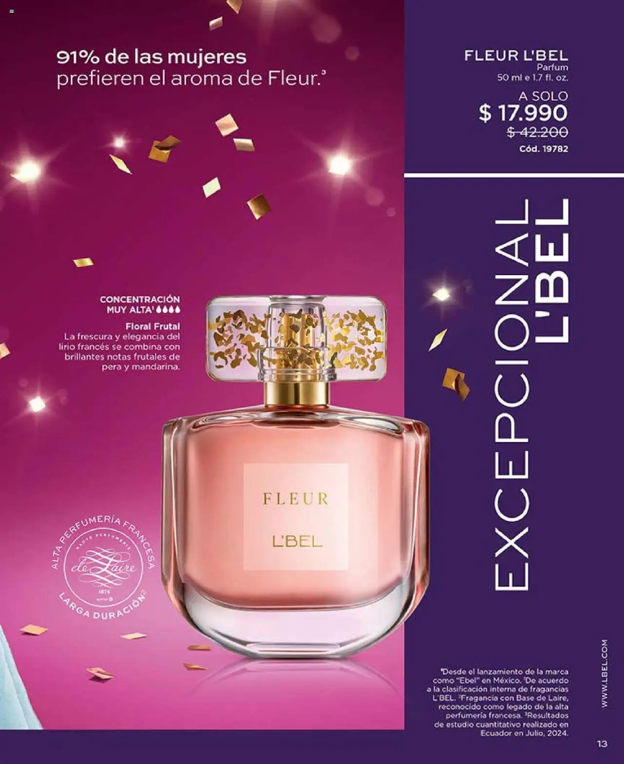 Catálogo L'Bel Campaña 13 │ válido desde el 29.07.2025 | Página: 13 | Productos: Fragancia, Base, Pera