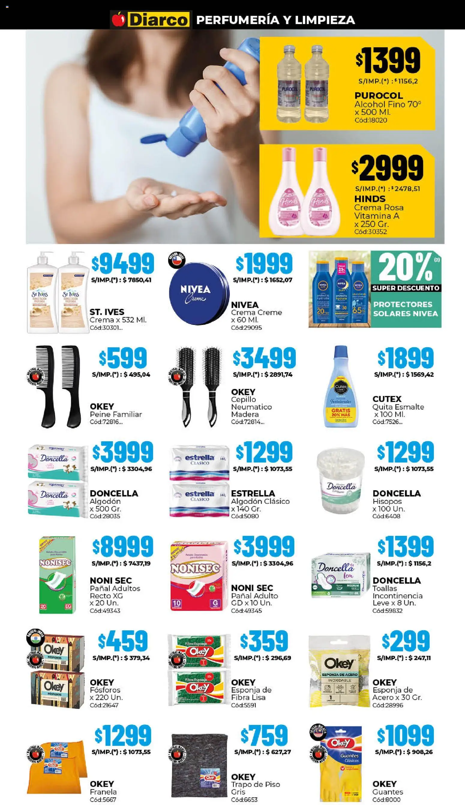 Diarco - Ofertas Gba │ válido desde el 26.01.2026 | Página: 15 | Productos: Trapo de piso, Algodón, Cepillo, Crema