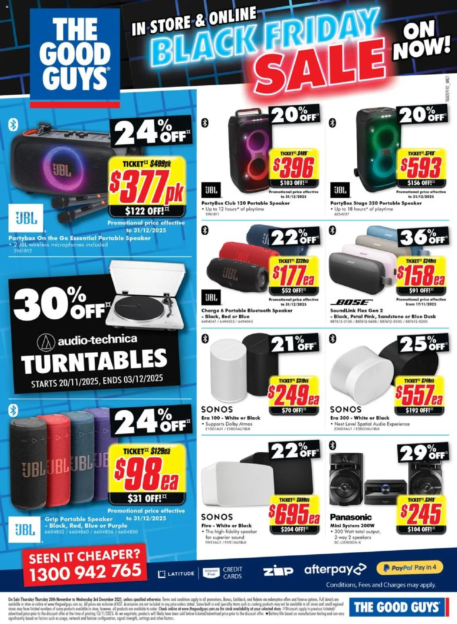 The Good Guys catalogue - valid from 19.11.2025 | Page: 23 | Products: Accessories, Bluetooth speaker, Audio, Speaker