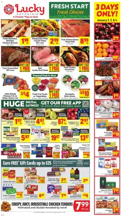 Preview of Lucky Supermarkets weekly ads valid from 02.01.2026