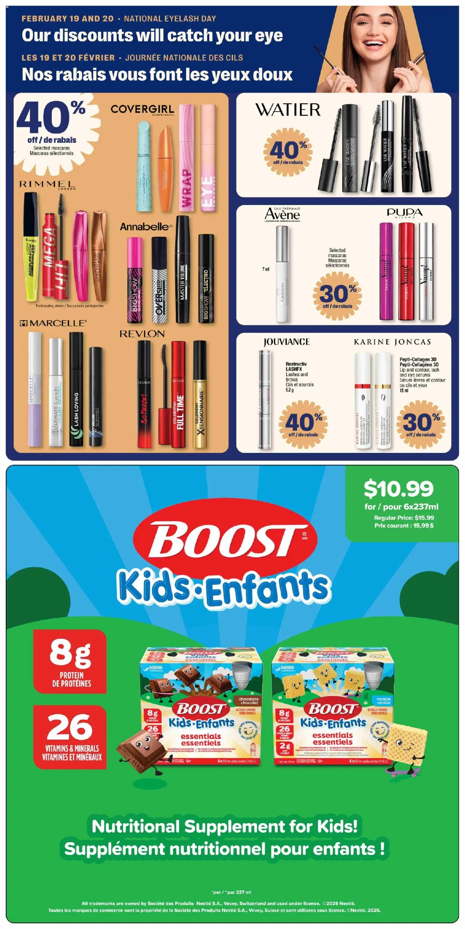 Jean Coutu flyer valid from 19.02.2026 | Page: 6 | Products: Mascara, Chocolate