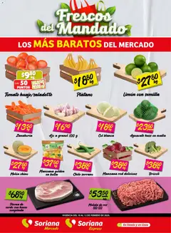 Vista previa de Soriana - Frescos del Mandado Mercado: Coah, Chih y Dur, nuevo folleto de la tienda, válido en México a partir del 10.02.2026