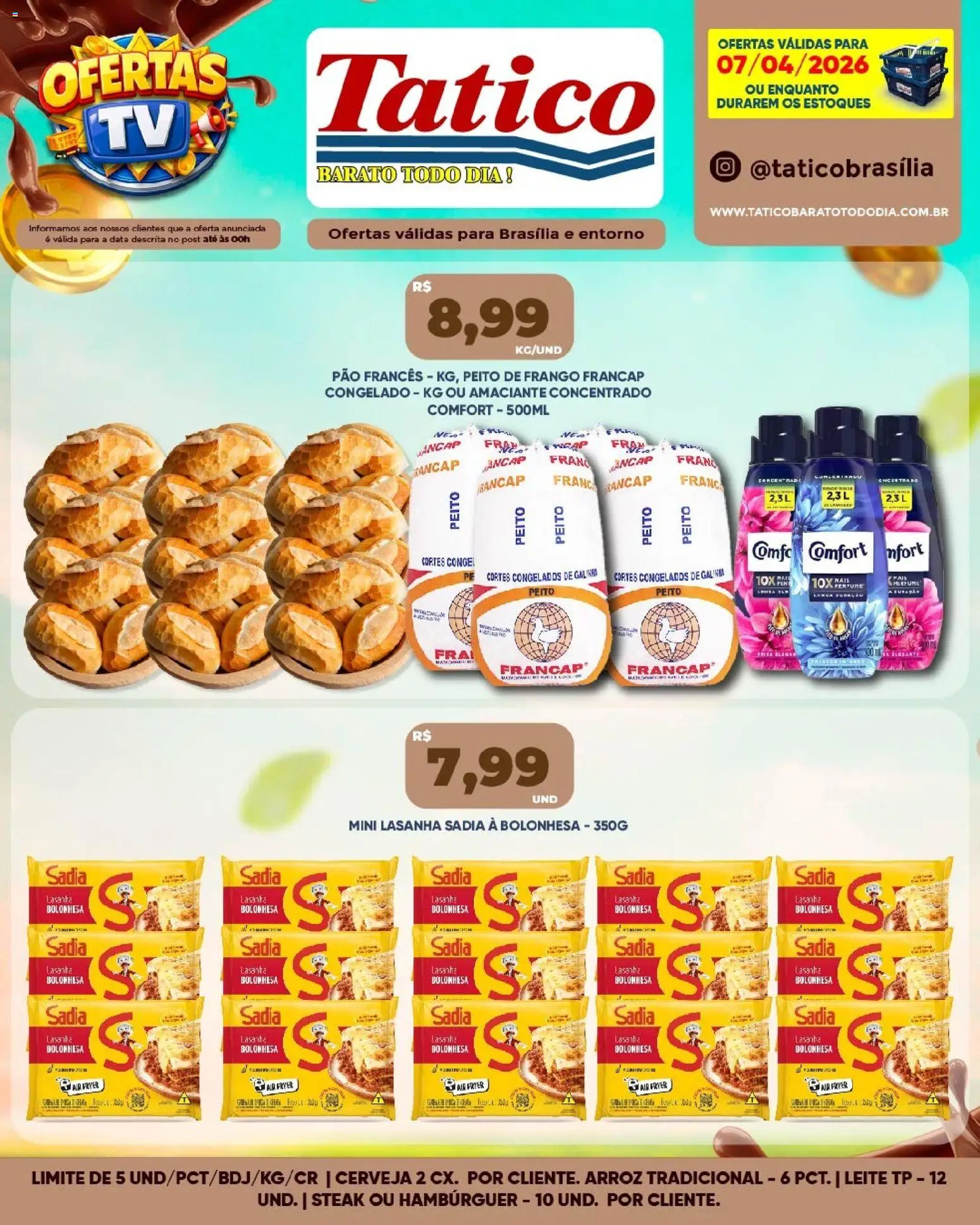 Tatico Folheto - válido de 08.04.2026 | Página: 28 | Produtos: Perfume, Air fryer, Amaciante, Peito de frango