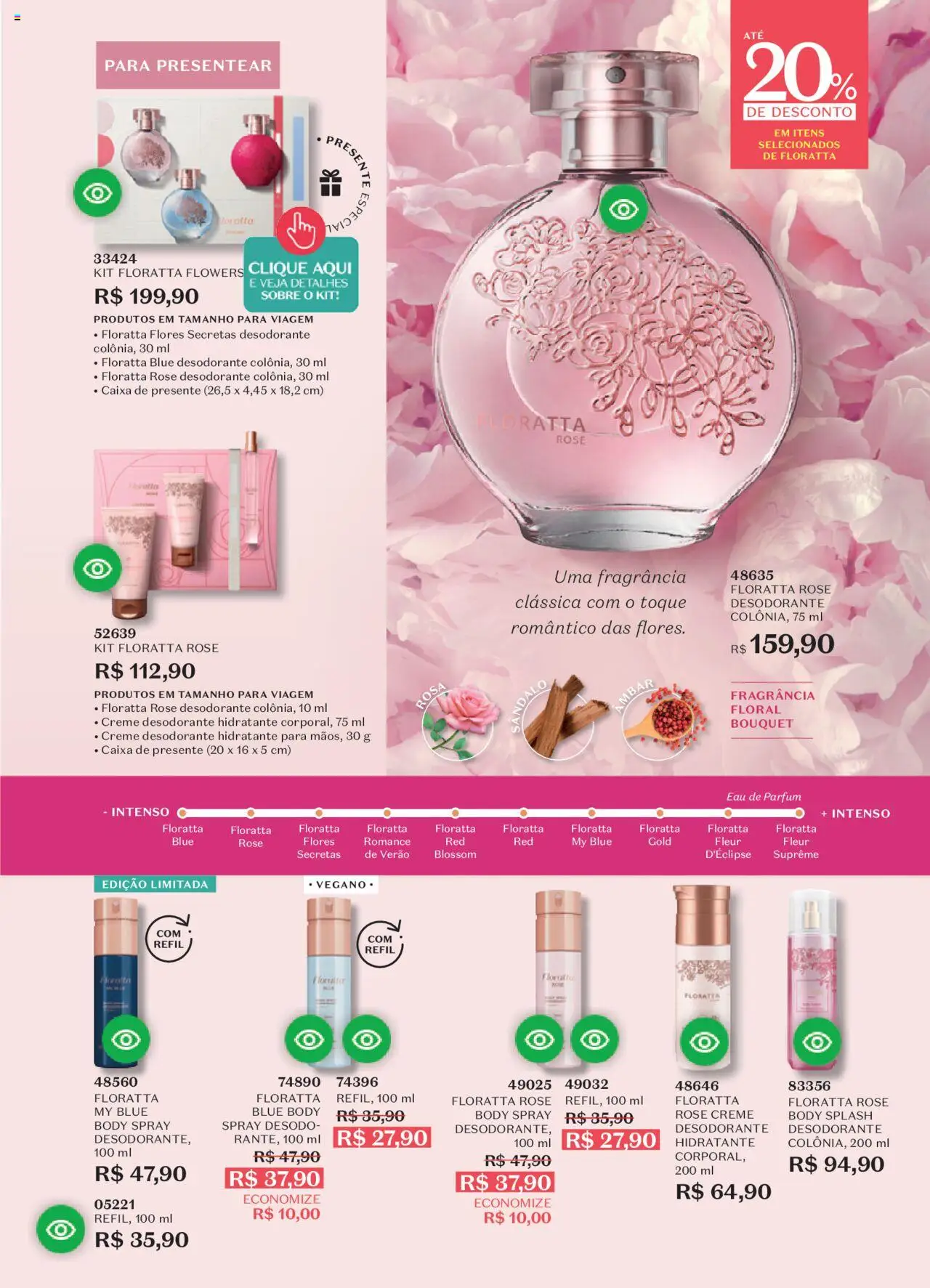 O Boticário Folheto - válido de 11.08.2025 | Página: 73 | Produtos: Desodorante, Flores, Creme, Body