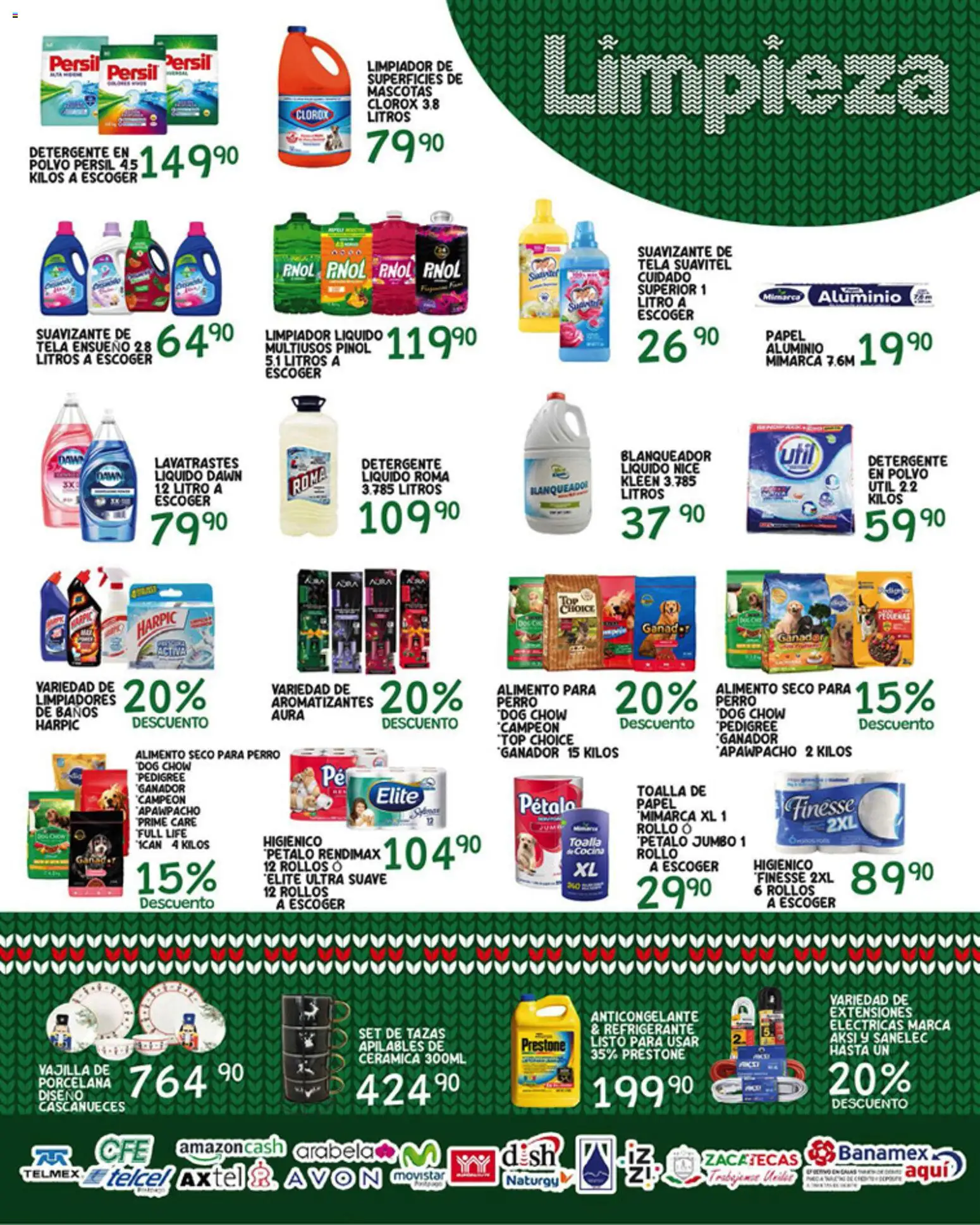 Nuevas ofertas de Alsuper válidas en toda la República Mexicana desde el 19.12.2025. ¡Encuentra las mejores ofertas en Alsuper folleto Zacatecas! | Página: 5 | Productos: Detergente, Extensión, Limpiador, Toalla