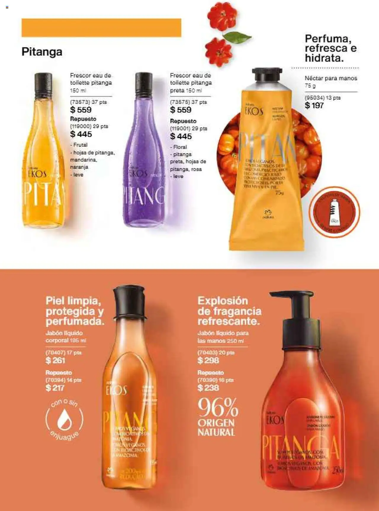 Nuevas ofertas de Natura válidas en toda la República Mexicana desde el 12.10.2025. ¡Encuentra las mejores ofertas en Natura - Campaña 16 2025! | Página: 128 | Productos: Jabón líquido, Fragancia, Eau de toilette, Jabón