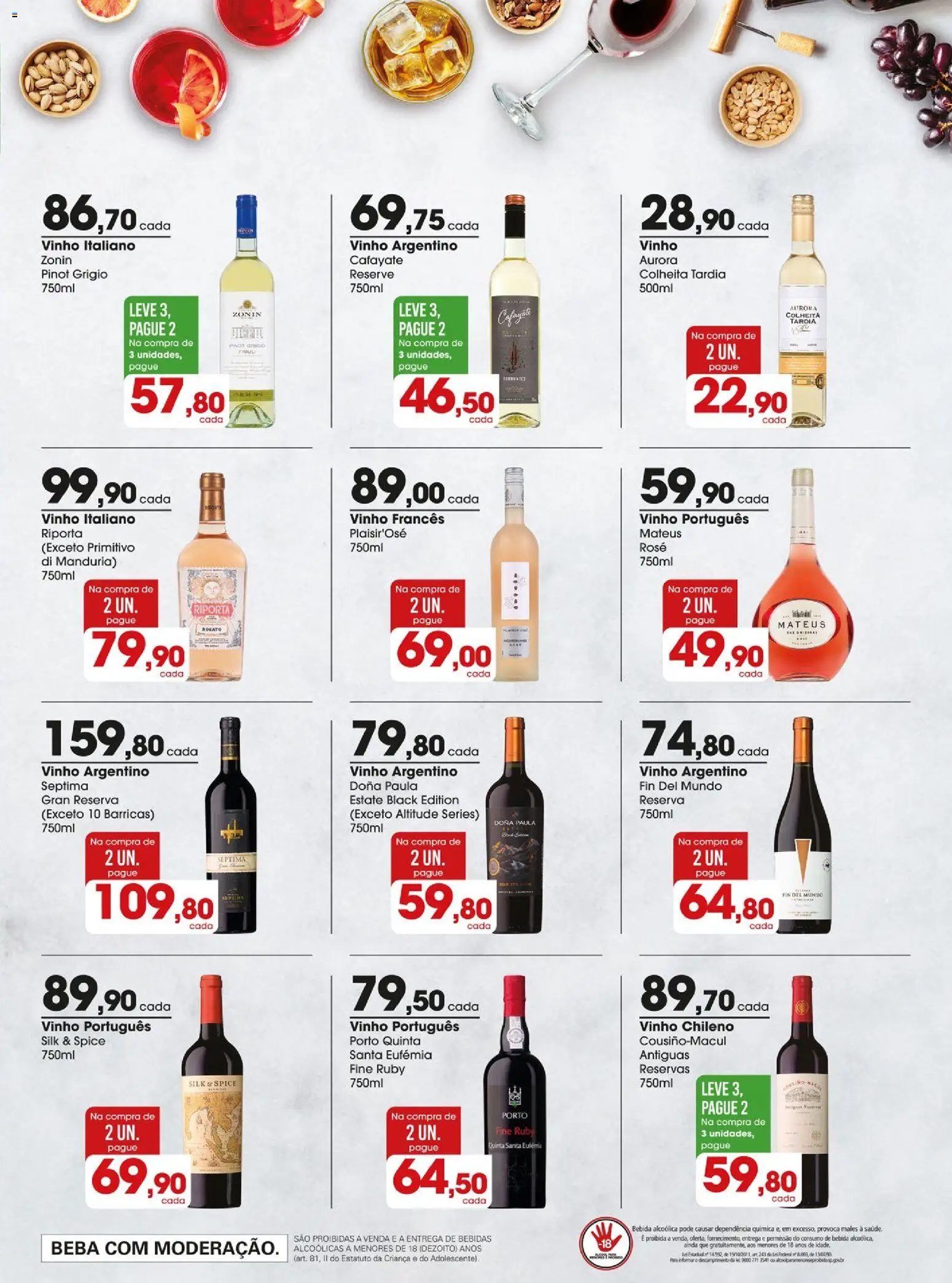 Zaffari Folheto - válido de 28.04.2026 | Página: 19 | Produtos: Vinho, Bebida