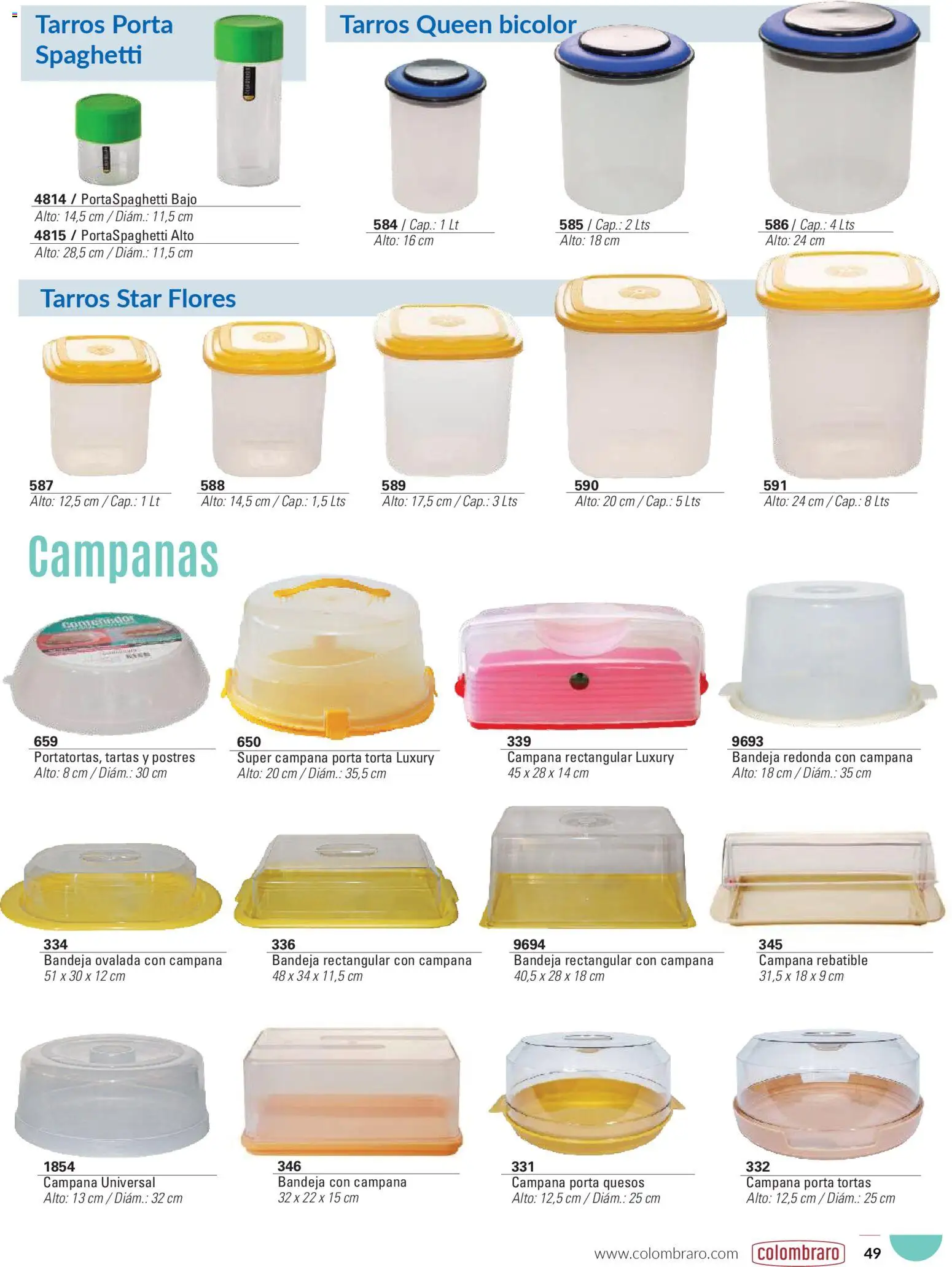 Colombraro catálogo │ válido desde el 26.01.2026 | Página: 49 | Productos: Campana, Bandeja, Torta
