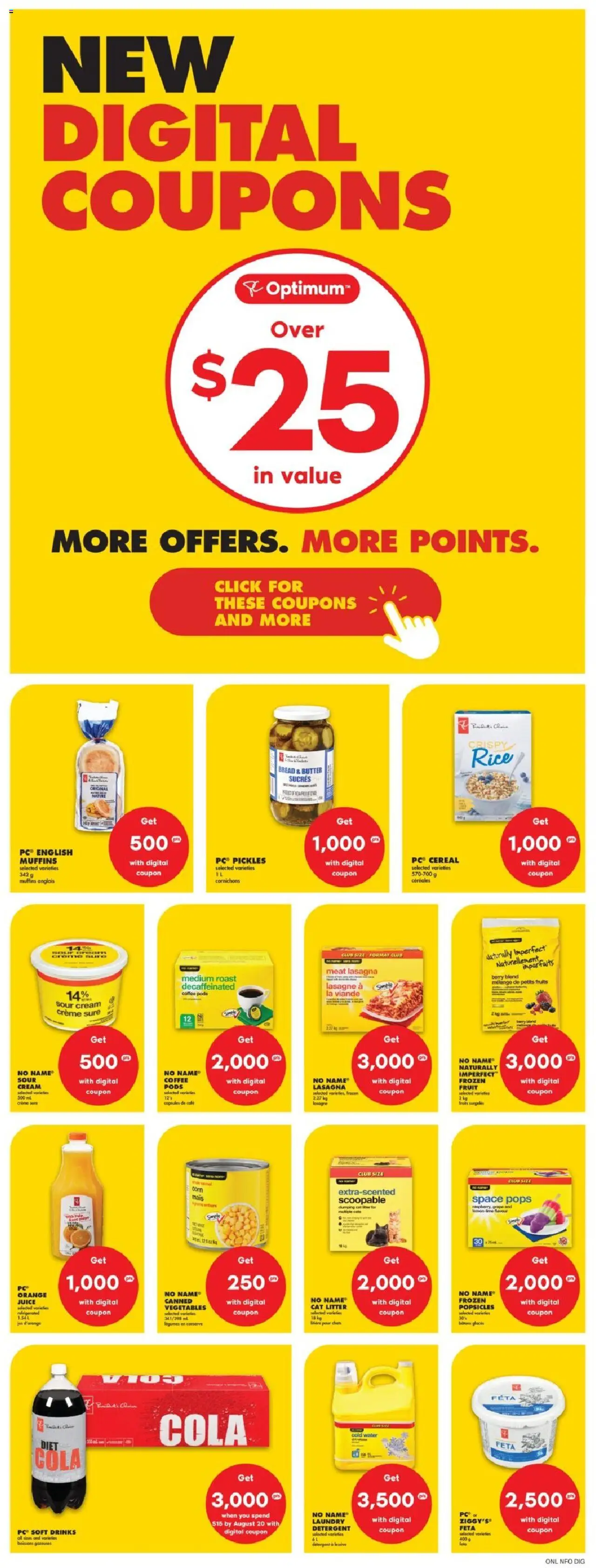 No Frills flyer valid from 31.07.2025 | Page: 7 | Products: Rice, Sour cream, Detergent, Butter