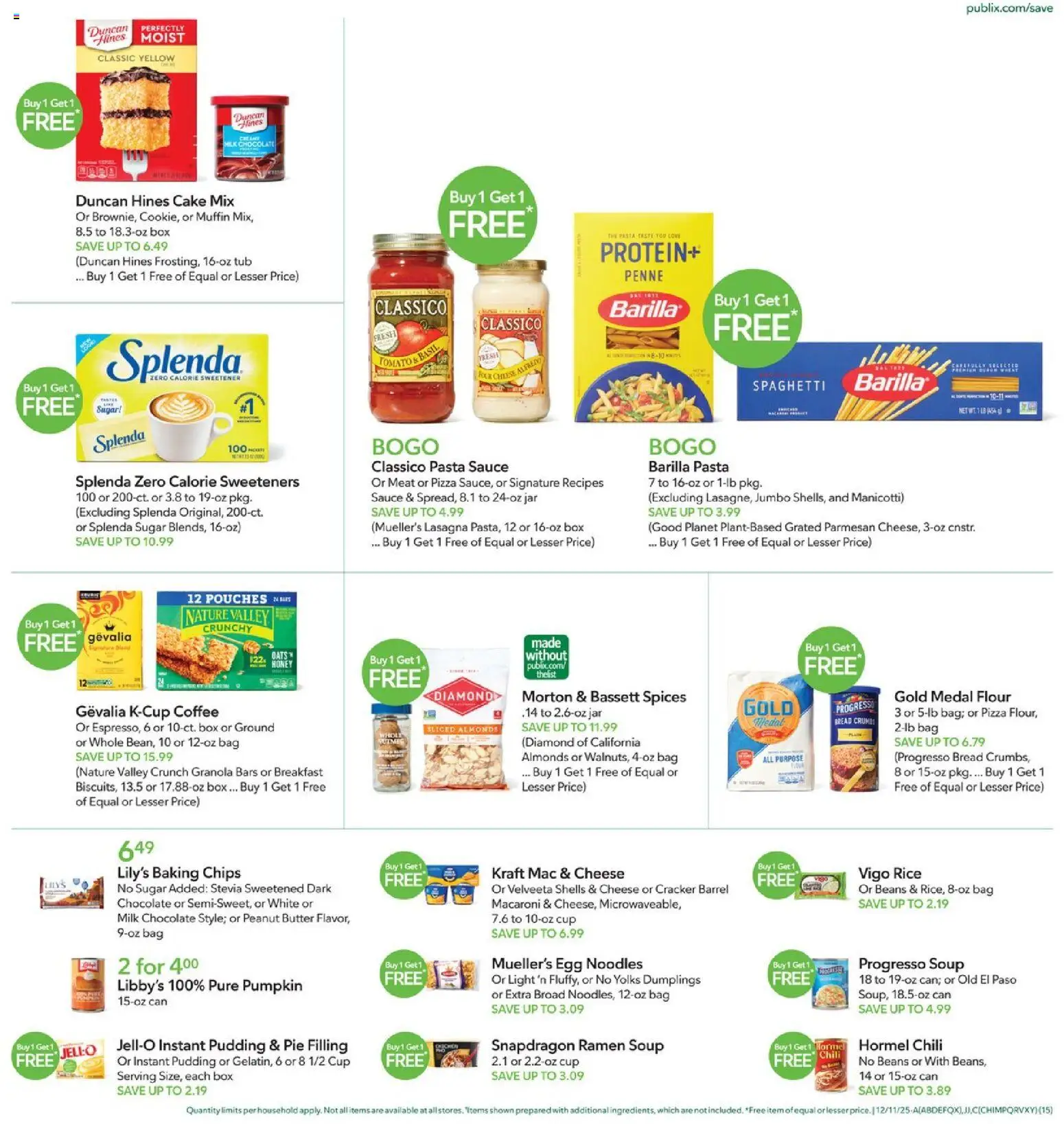 Publix Weekly Ad - valid from 10.12.2025 | Page: 15 | Products: Butter, Cheese, Coffee, Muffin