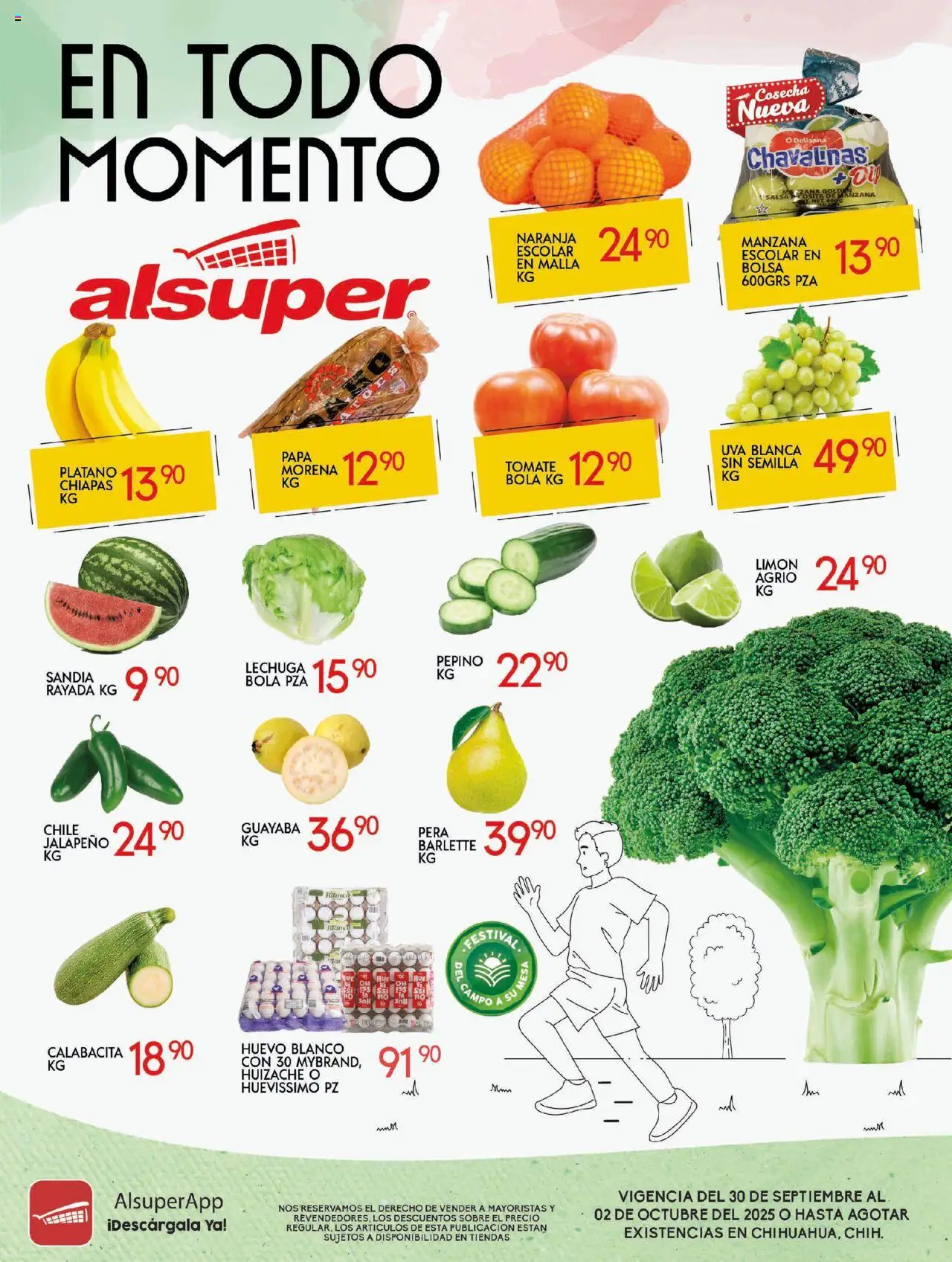 Nuevas ofertas de Alsuper válidas en toda la República Mexicana desde el 30.09.2025. ¡Encuentra las mejores ofertas en Alsuper - Folleto! | Página: 1 | Productos: Papa, Tomate, Uva, Malla