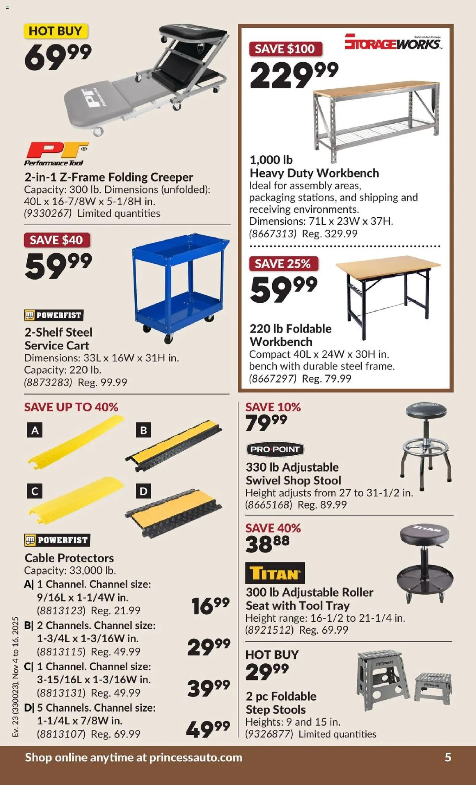 Princess Auto flyer valid from 04.11.2025 | Page: 12 | Products: PC, Cable