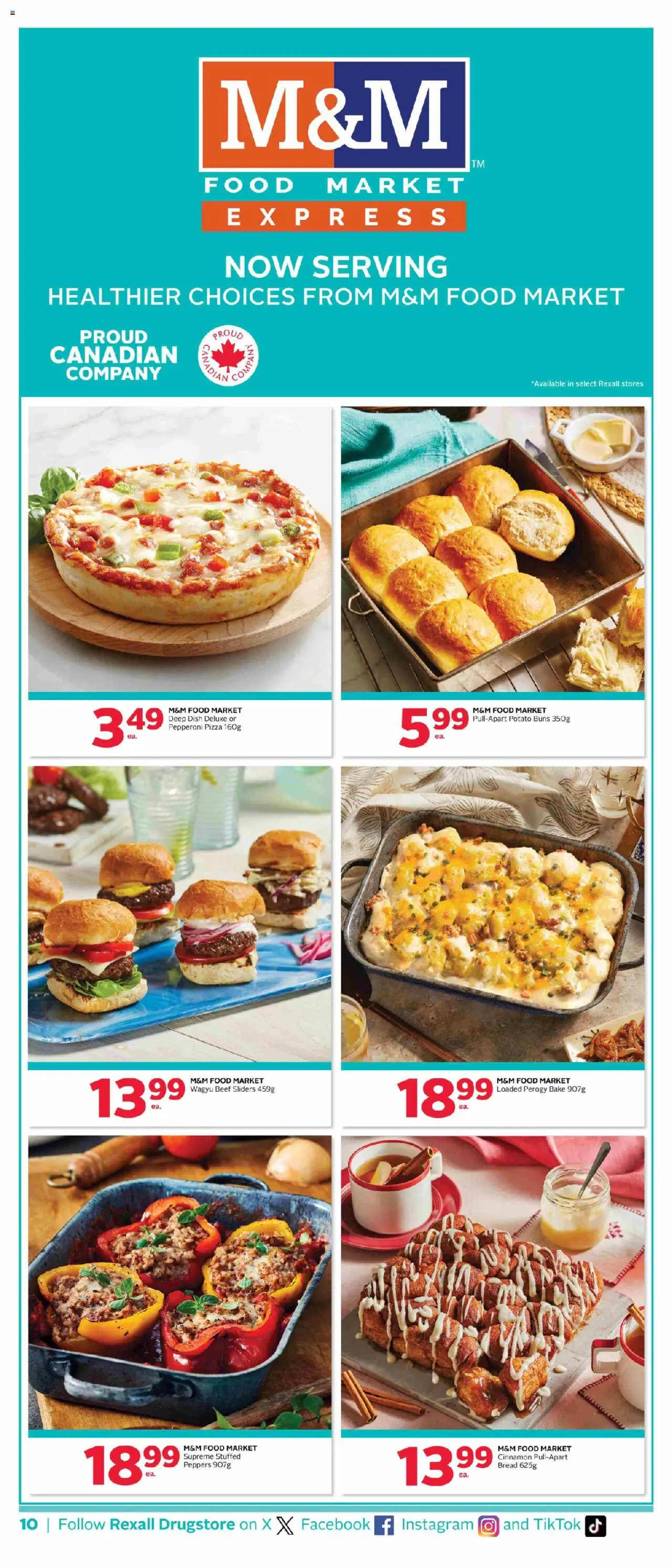 Rexall flyer valid from 26.09.2025 | Page: 14 | Products: Beef, Bread, Pizza