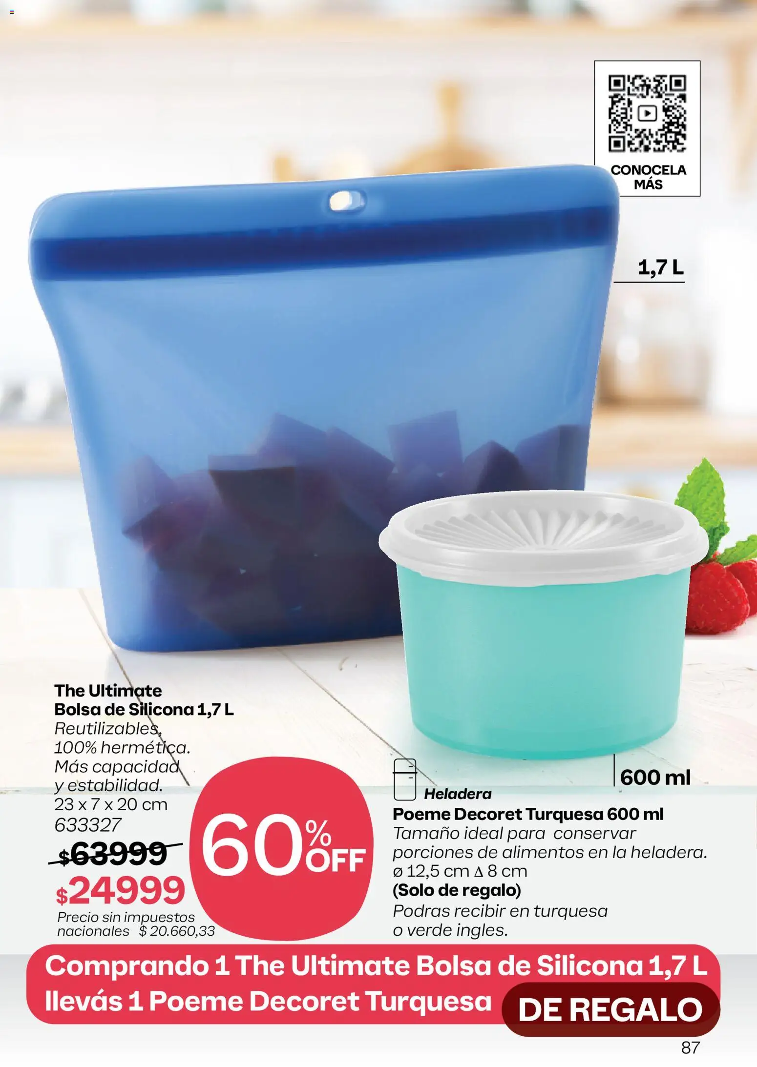 Tupperware Black Friday │ válido desde el 27.11.2025 | Página: 88 | Productos: Bolsa, Heladera