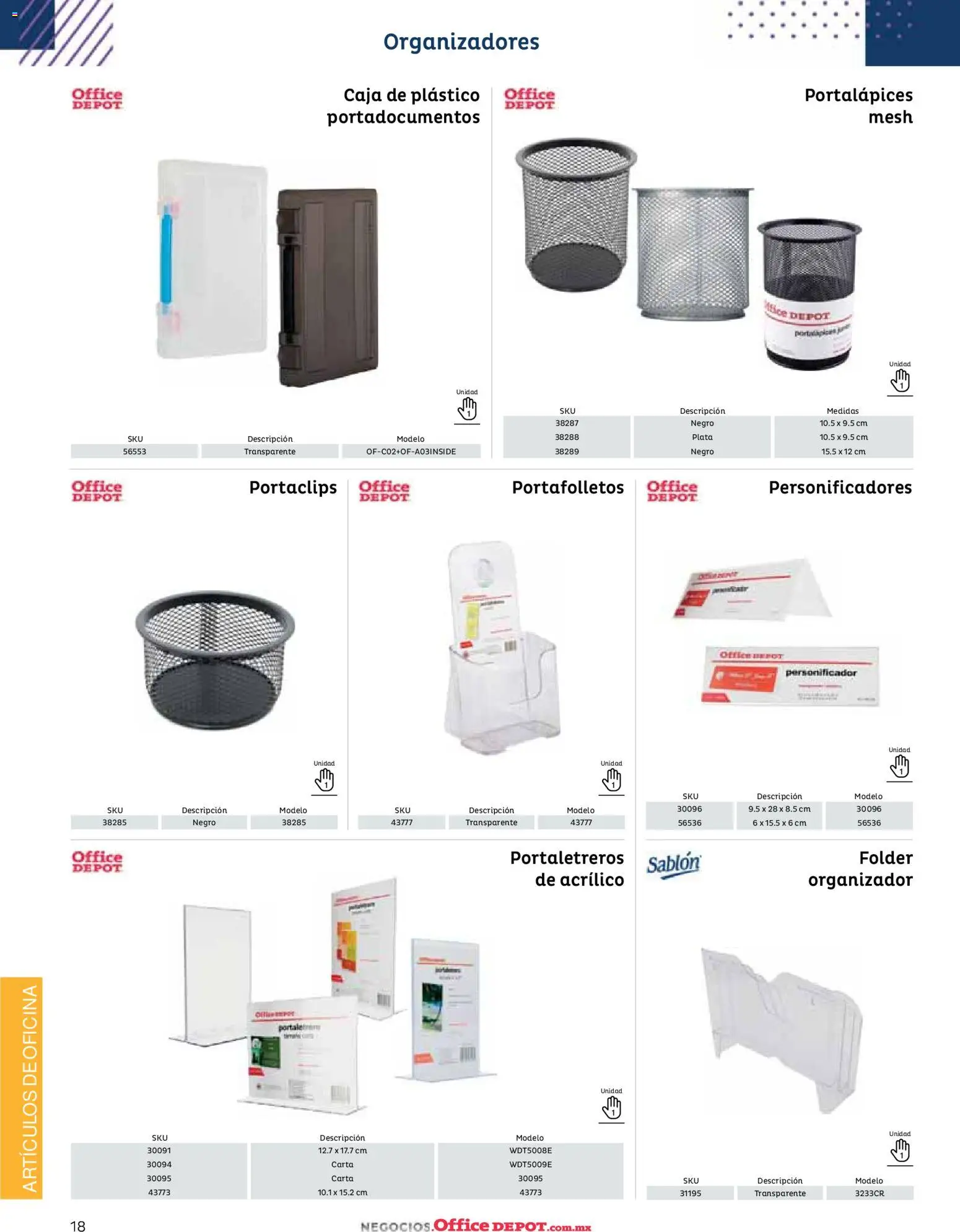 Nuevas ofertas de Office Depot válidas en toda la República Mexicana desde el 12.01.2026. ¡Encuentra las mejores ofertas en Office Depot catálogo 2026! | Página: 20 | Productos: Organizador, Caja