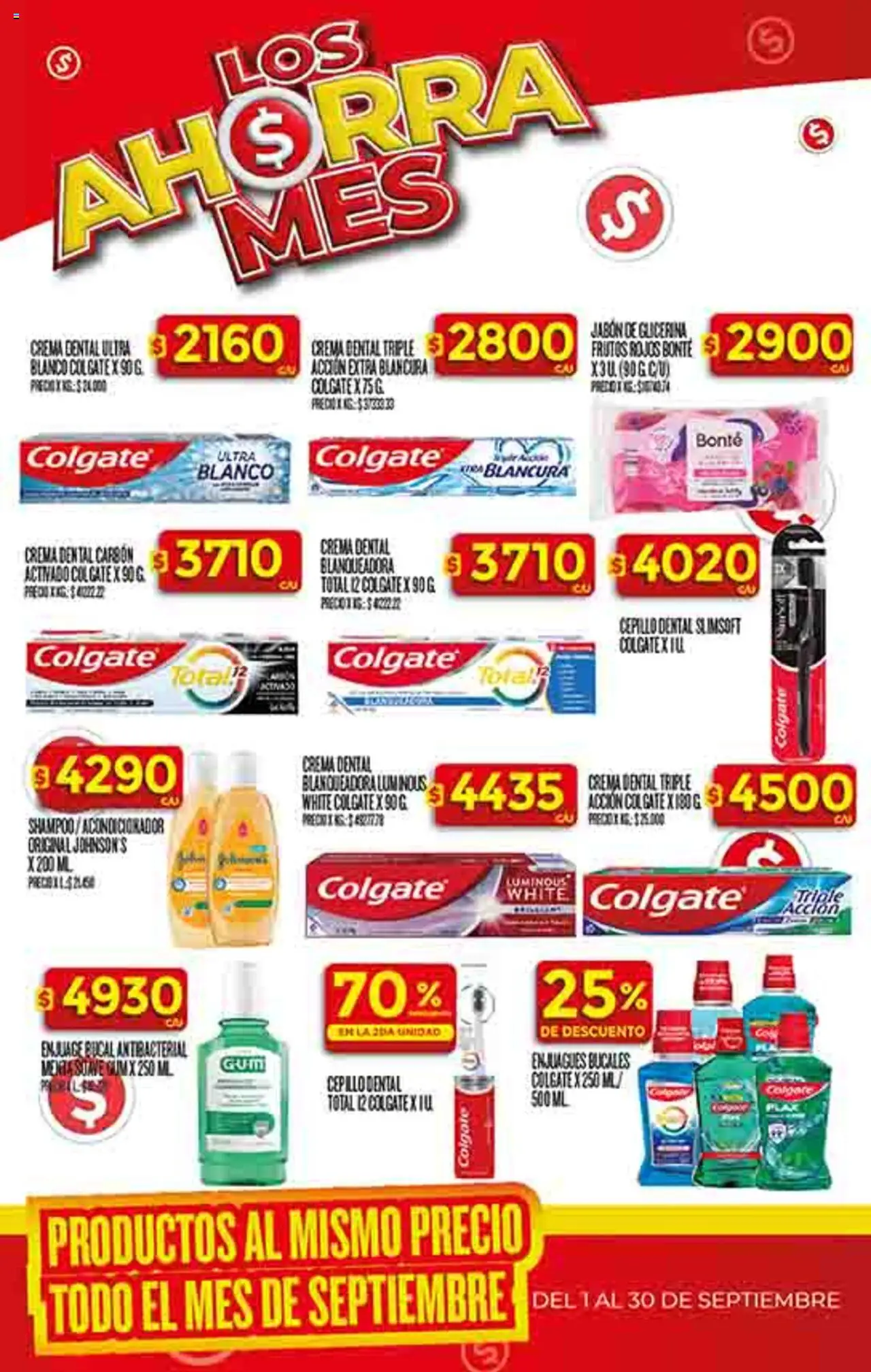 Supermercado DIA Ofertas │ válido desde el 10.09.2025 | Página: 49 | Productos: Cepillo, Shampoo, Jabón, Crema