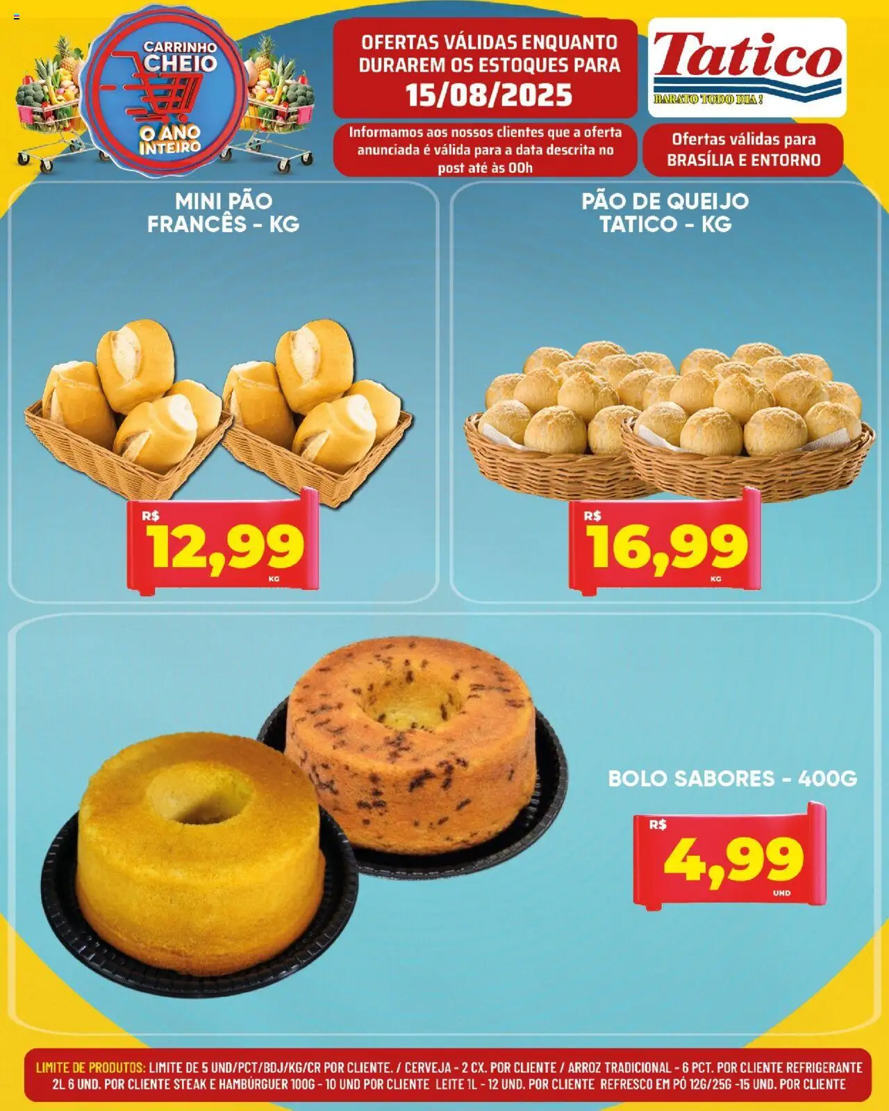 Tatico Folheto - válido de 15.08.2025 | Página: 10 | Produtos: Refresco, Leite, Pão, Carrinho