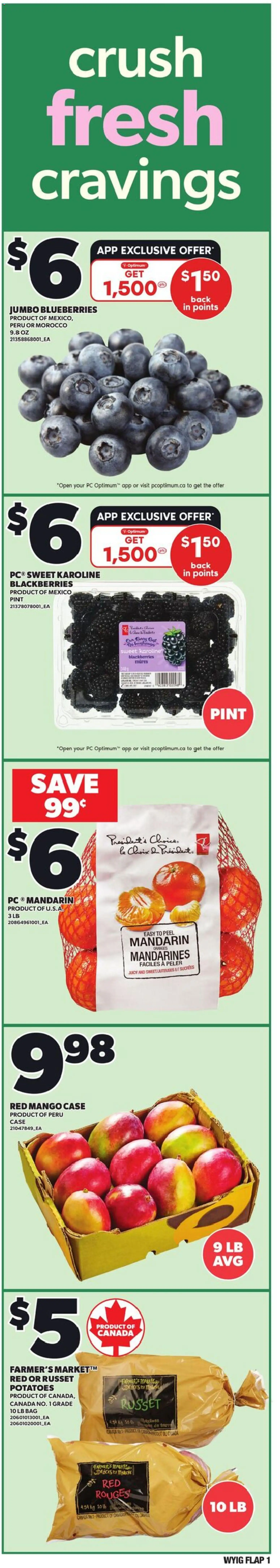 Loblaws flyer valid from 26.02.2026 | Page: 1 | Products: PC, Potatoes, Case, Bag