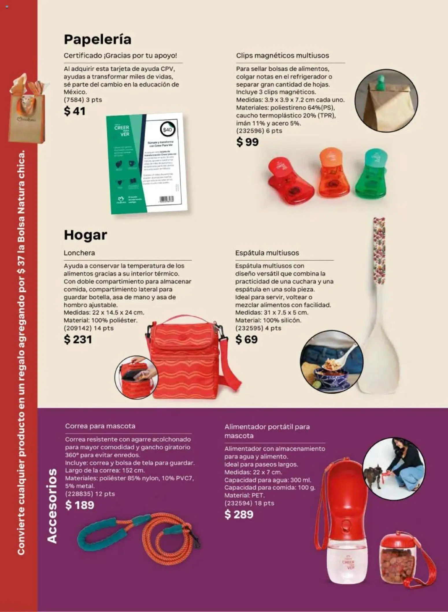 Nuevas ofertas de Natura válidas en toda la República Mexicana desde el 13.03.2026. ¡Encuentra las mejores ofertas en Natura campaña 5 2026! | Página: 158 | Productos: Refrigerador, Bolsa, Agua, Cuchara