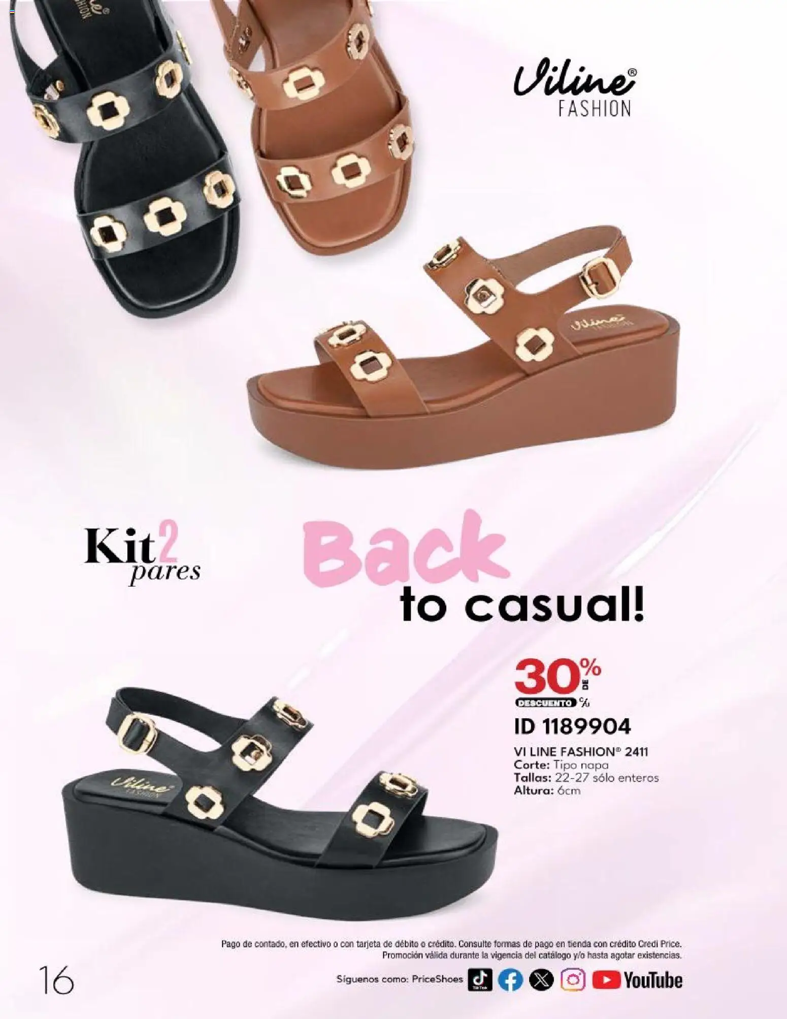 Nuevas ofertas de Price Shoes válidas en toda la República Mexicana desde el 20.03.2026. ¡Encuentra las mejores ofertas en Price Shoes catálogo 10 Pagos Sin Intereses! | Página: 16