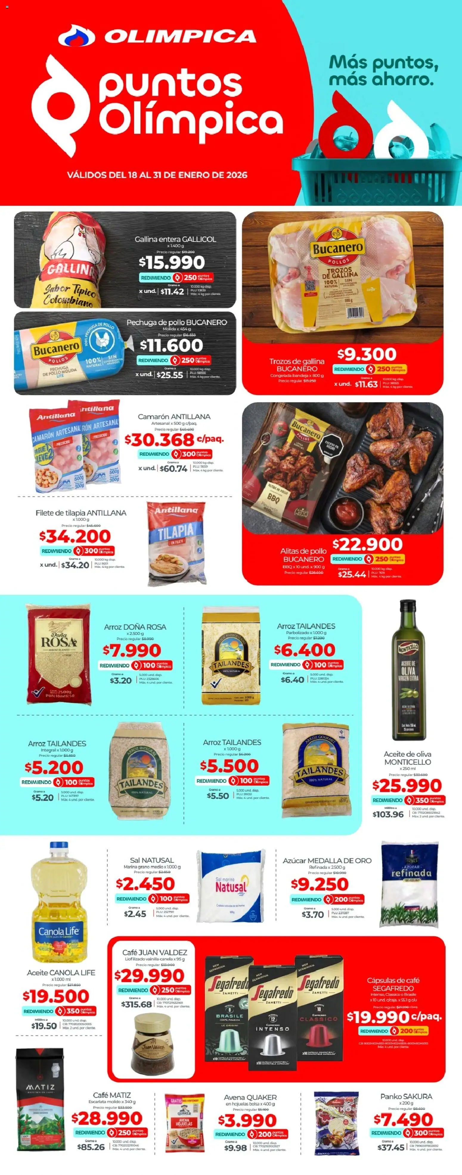 Olímpica revista - valida desde el 18.01.2026 | Página: 1