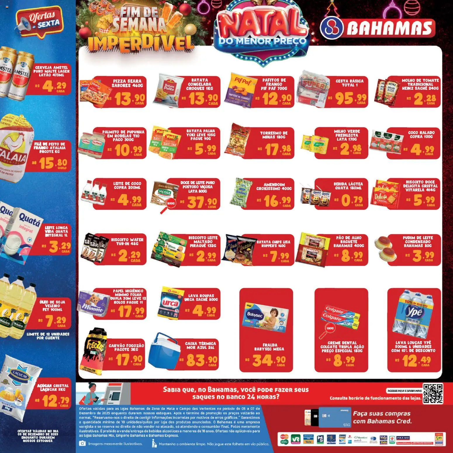 Bahamas Supermercados Folheto - válido de 05.12.2025 | Página: 2 | Produtos: Leite, Pão, Papel higiênico, Leite de coco