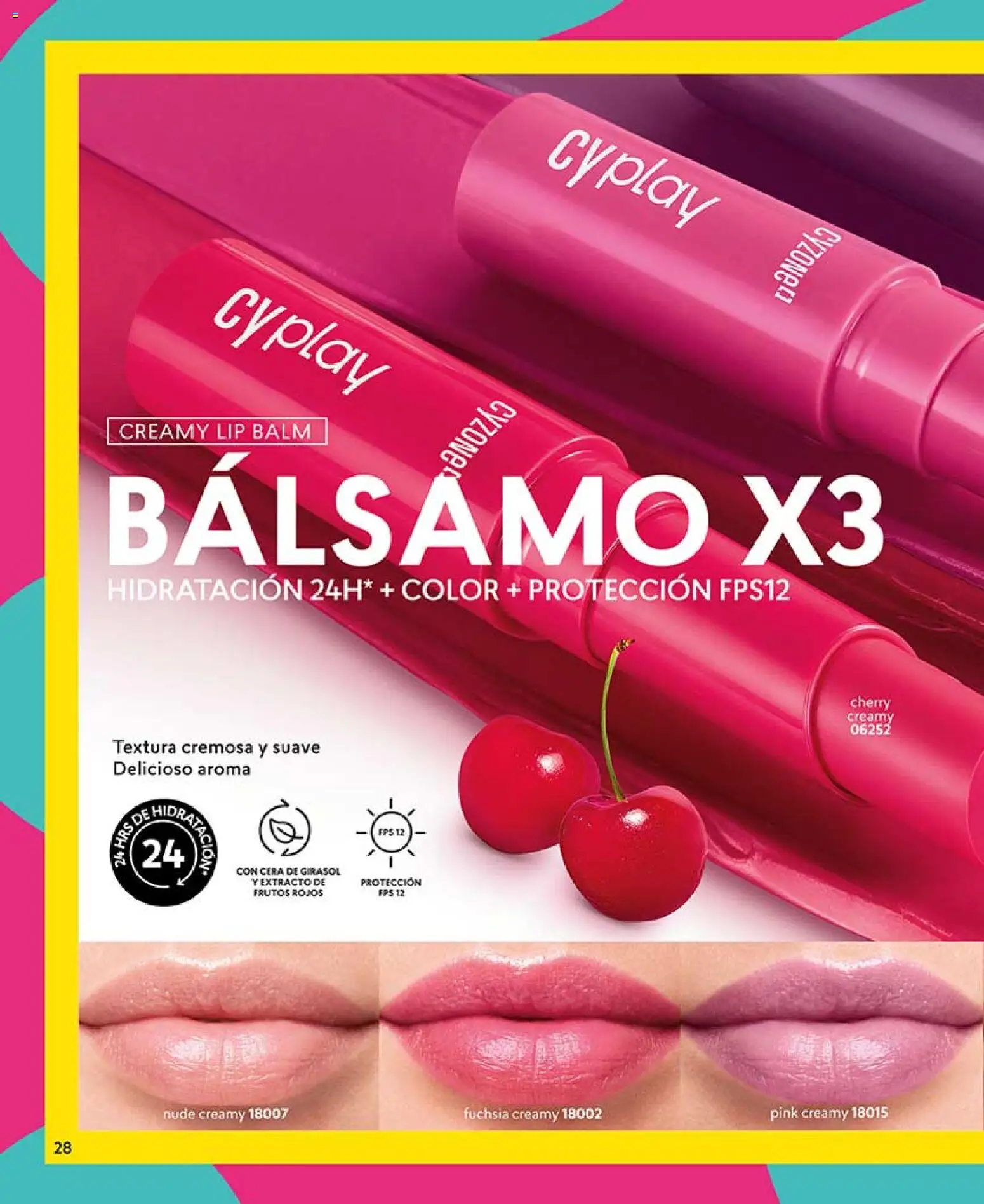 CyZone revista - valida desde el 03.04.2026 | Página: 28 | Productos: Bálsamo, Cera