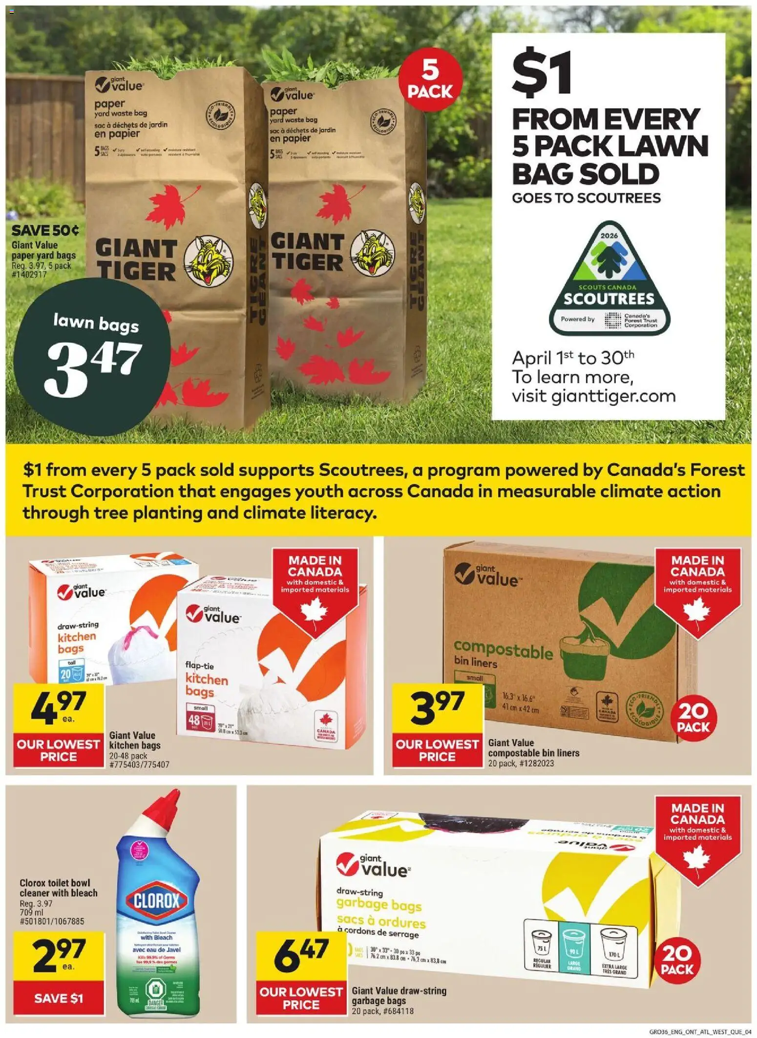 Giant Tiger flyer valid from 08.04.2026 | Page: 4 | Products: Bag