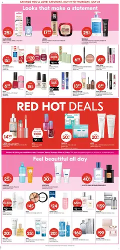 Shoppers flyer valid from 19.07.2025 | Page: 12 | Products: Cream, Powder, Blush, Lip gloss