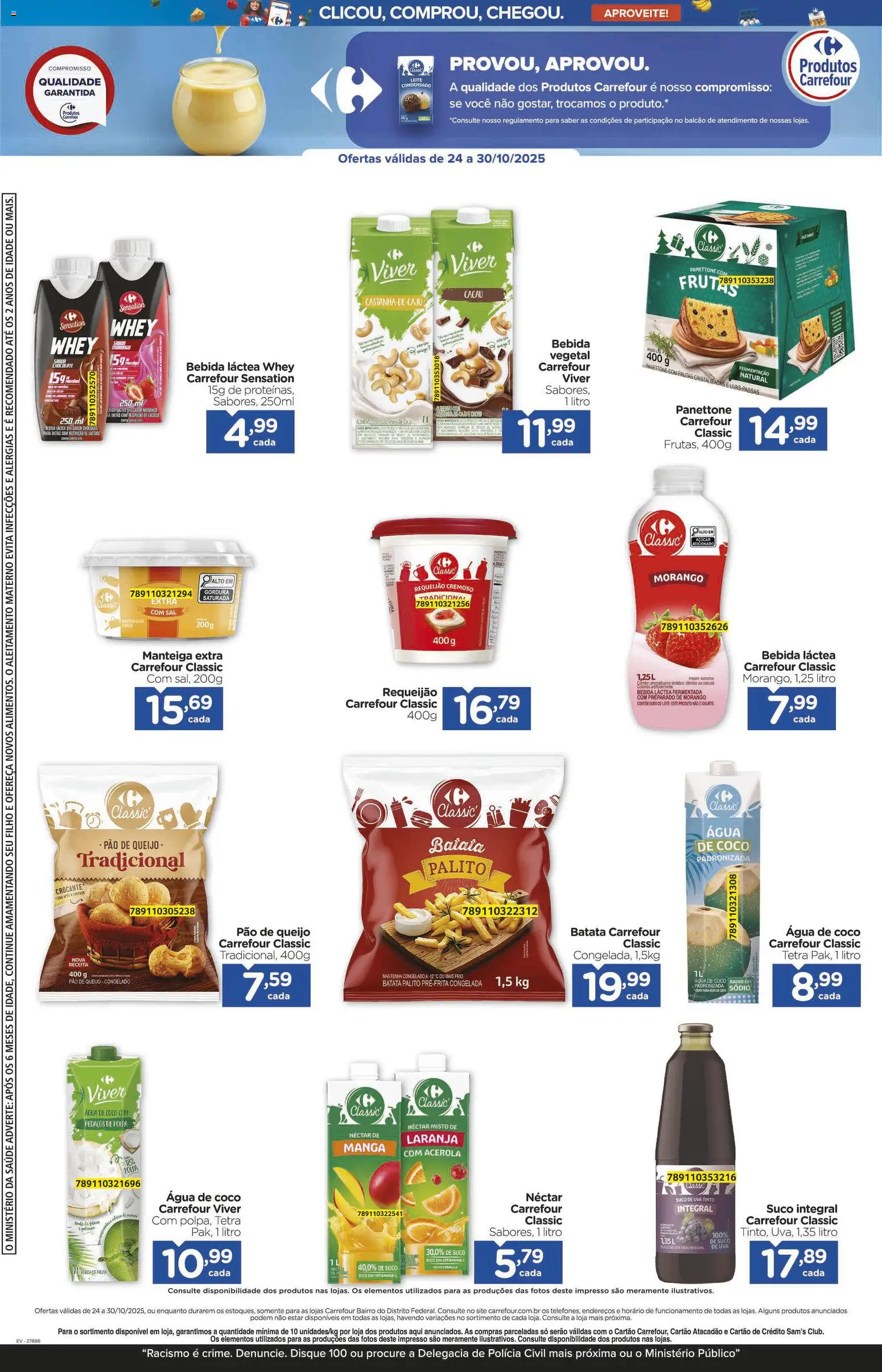 Carrefour Bairro Folheto - válido de 24.10.2025 | Página: 8 | Produtos: Coco, Queijo, Suco, Leite condensado