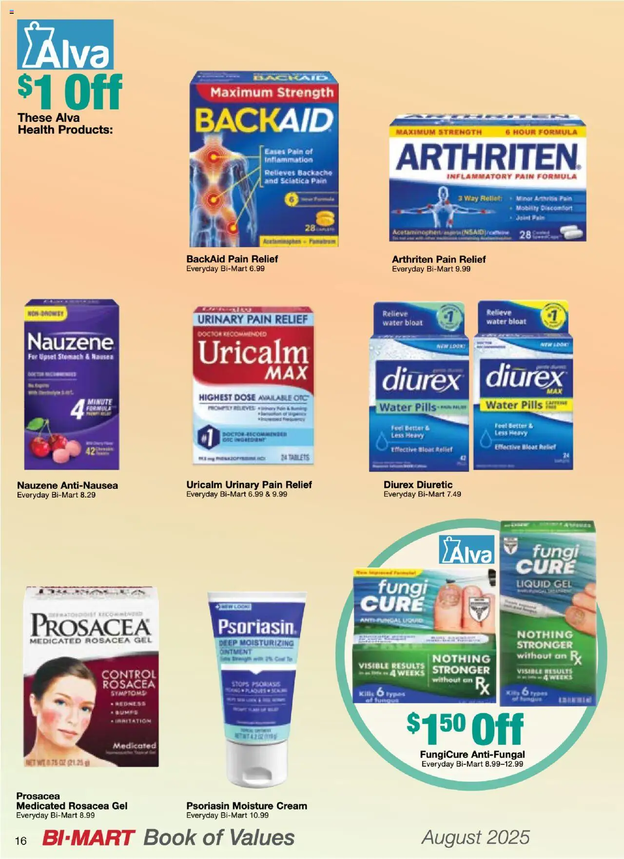 Bi-Mart August Health & Beauty Digest - valid from 01.08.2025 | Page: 16 | Products: Cream, Water