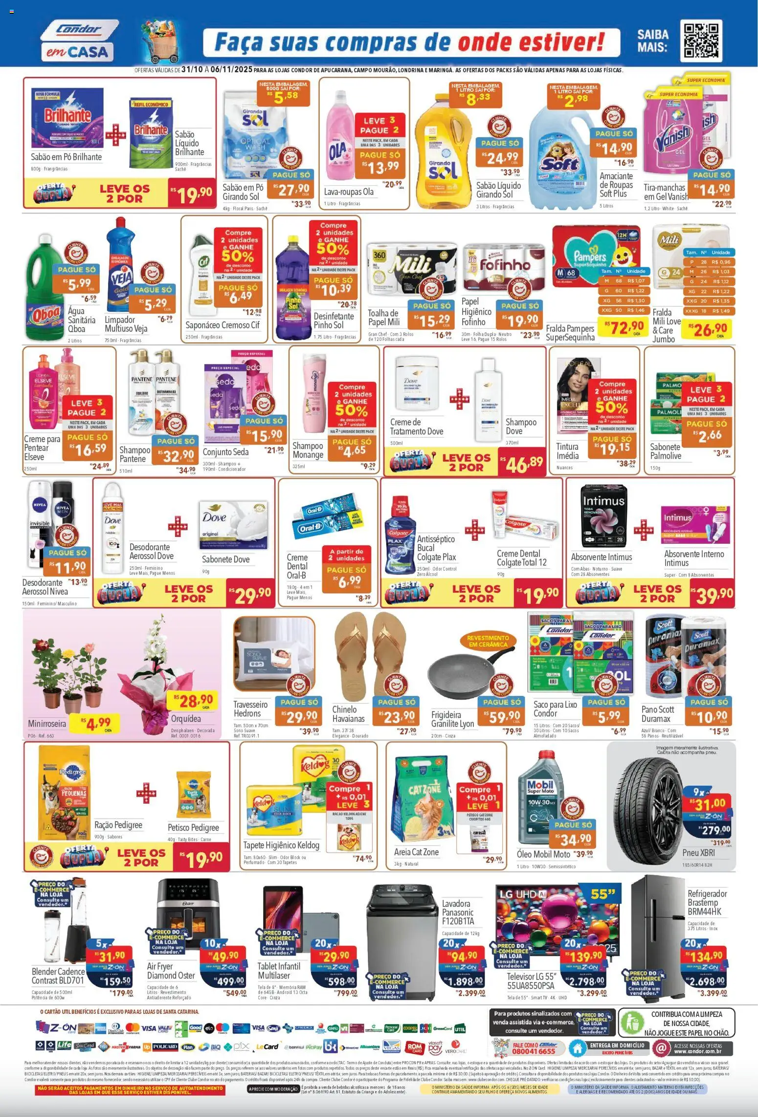 Supermercados Condor Folheto - válido de 31.10.2025 | Página: 4 | Produtos: Denphalaen, Frigideira, Sabonete, Vanish