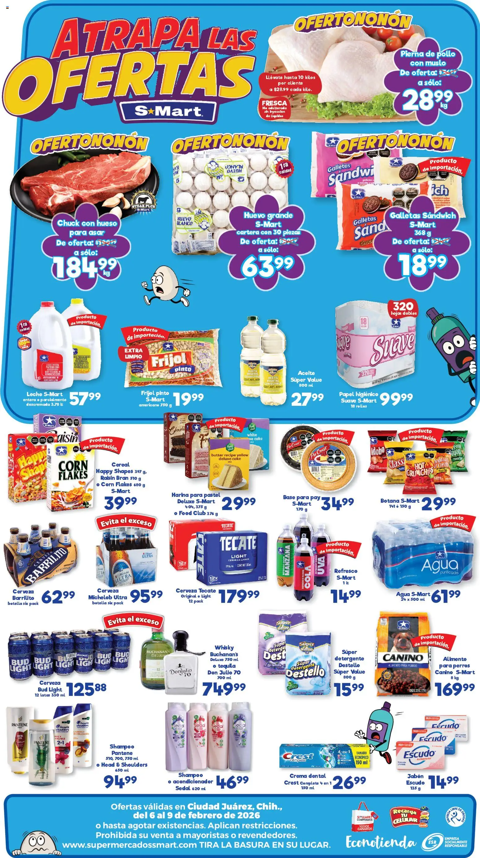 Nuevas ofertas de S-Mart válidas en toda la República Mexicana desde el 06.02.2026. ¡Encuentra las mejores ofertas en S-Mart folleto Juárez! | Página: 2