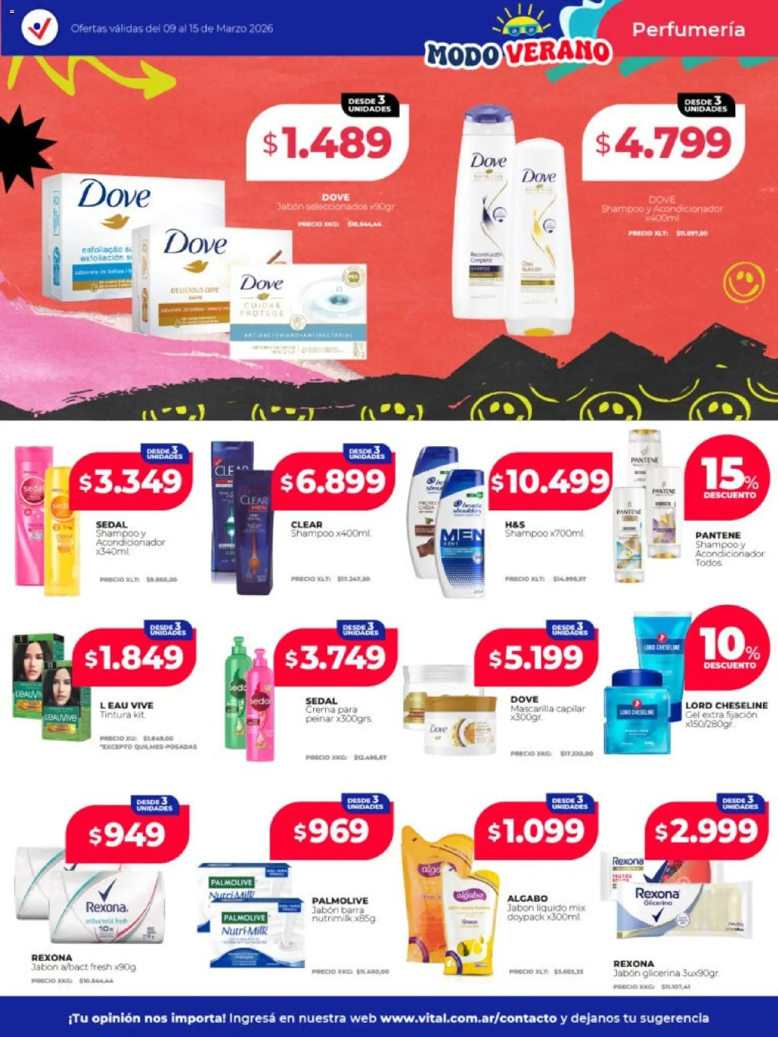 Vital - Ofertas - Laferrere  │ válido desde el 09.03.2026 | Página: 2 | Productos: Jabón líquido, Shampoo, Acondicionador, Jabón